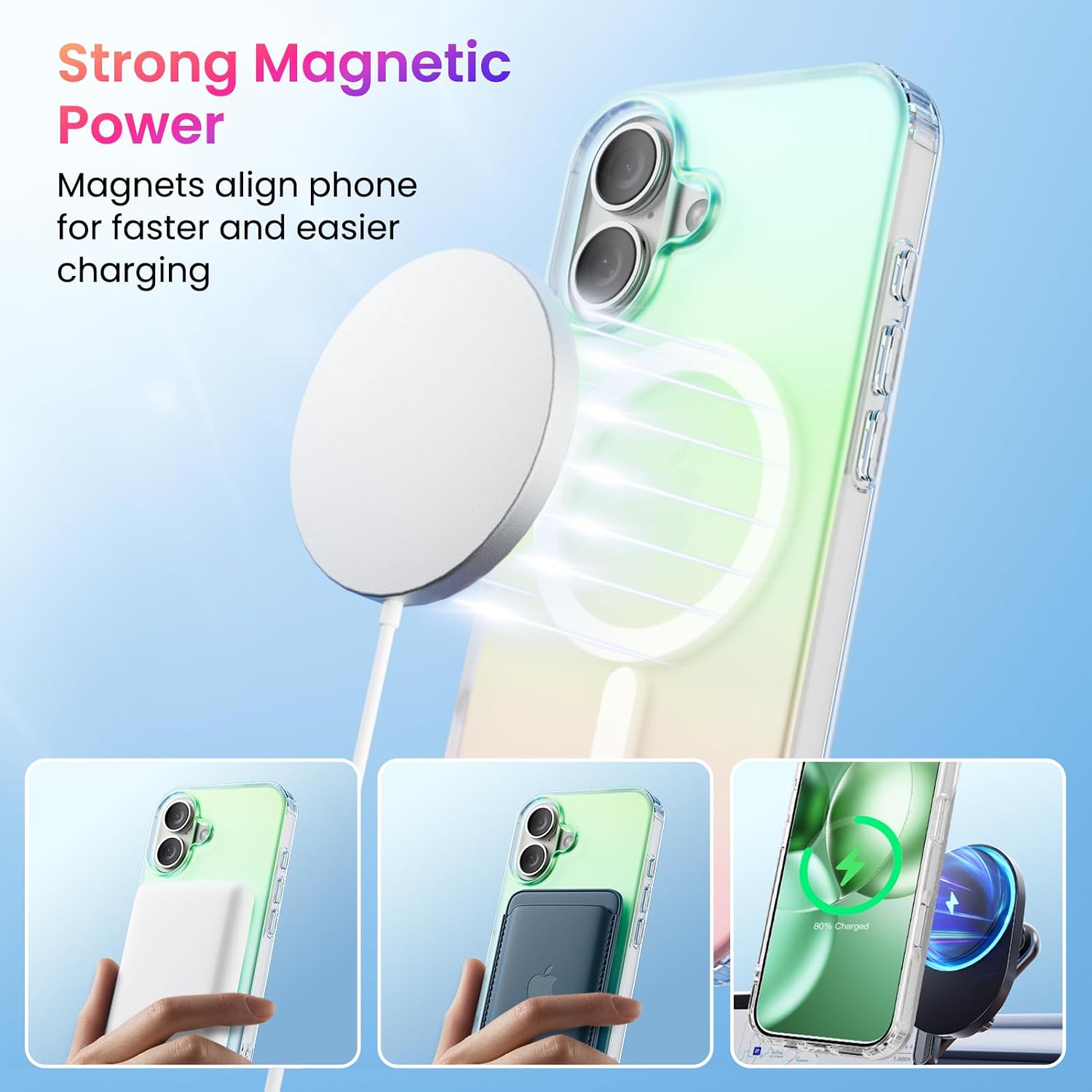 Detalle 2 de ORNARTO iPhone 16 MagSafe Case 6.1in