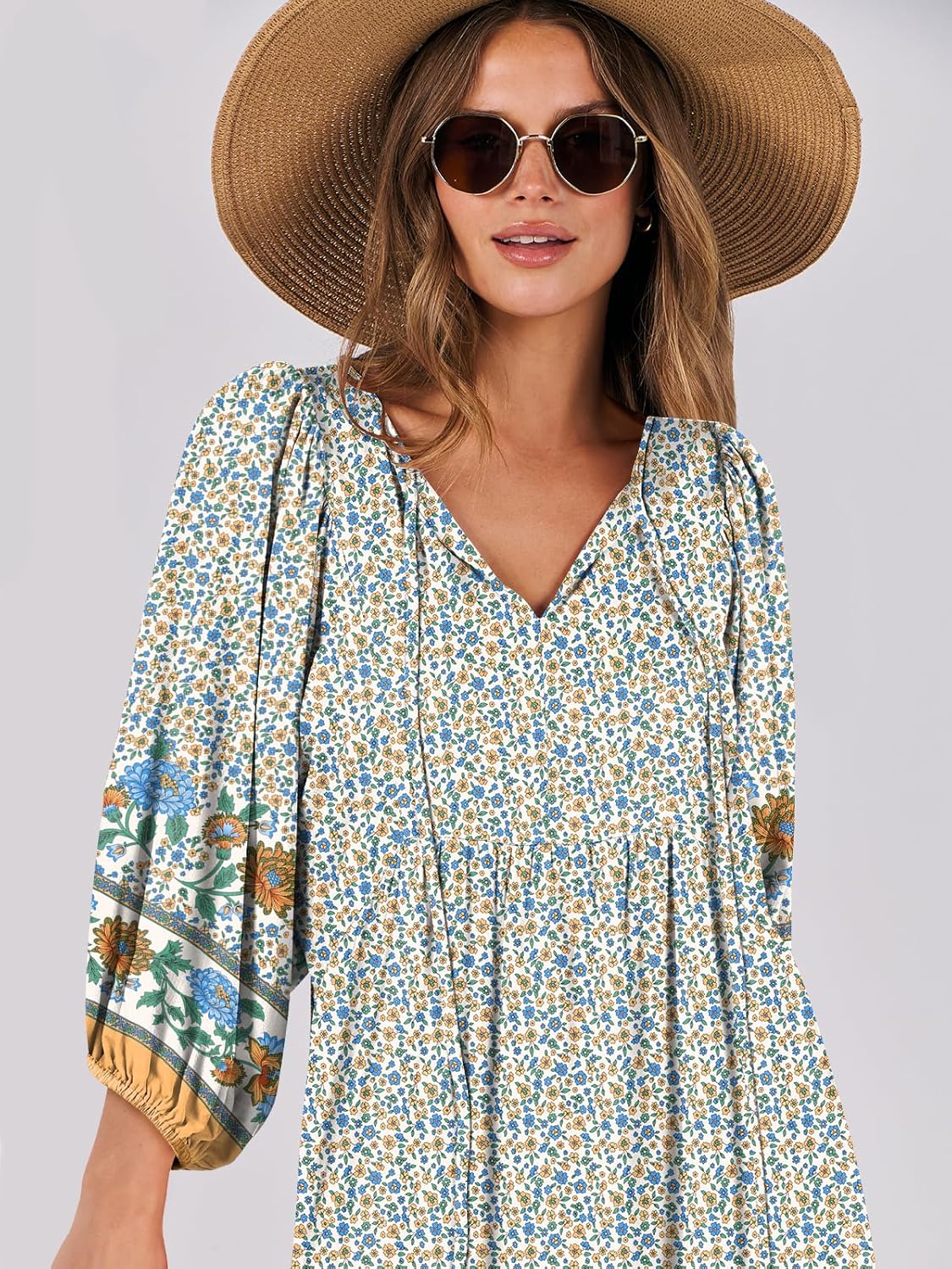 Detalle de ANRABESS 2026 Boho Maxi Dress S–XXL 🌺