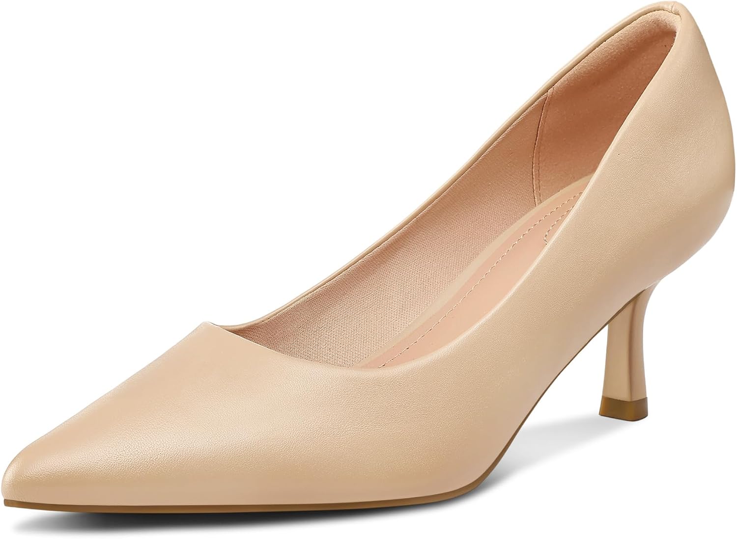 Detalle de mysoft Kitten Heels for Women: 2-Inch Closed Toe Pumps for Wedding and Everyday Wear