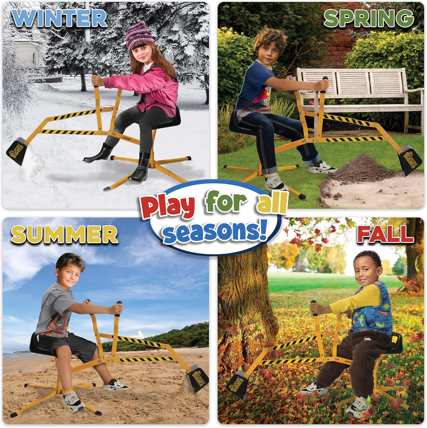 Thumbnail 2 de Stargo Sand Digger: Kids Ride-On Excavator for Sand, Snow, and Outdoor Play