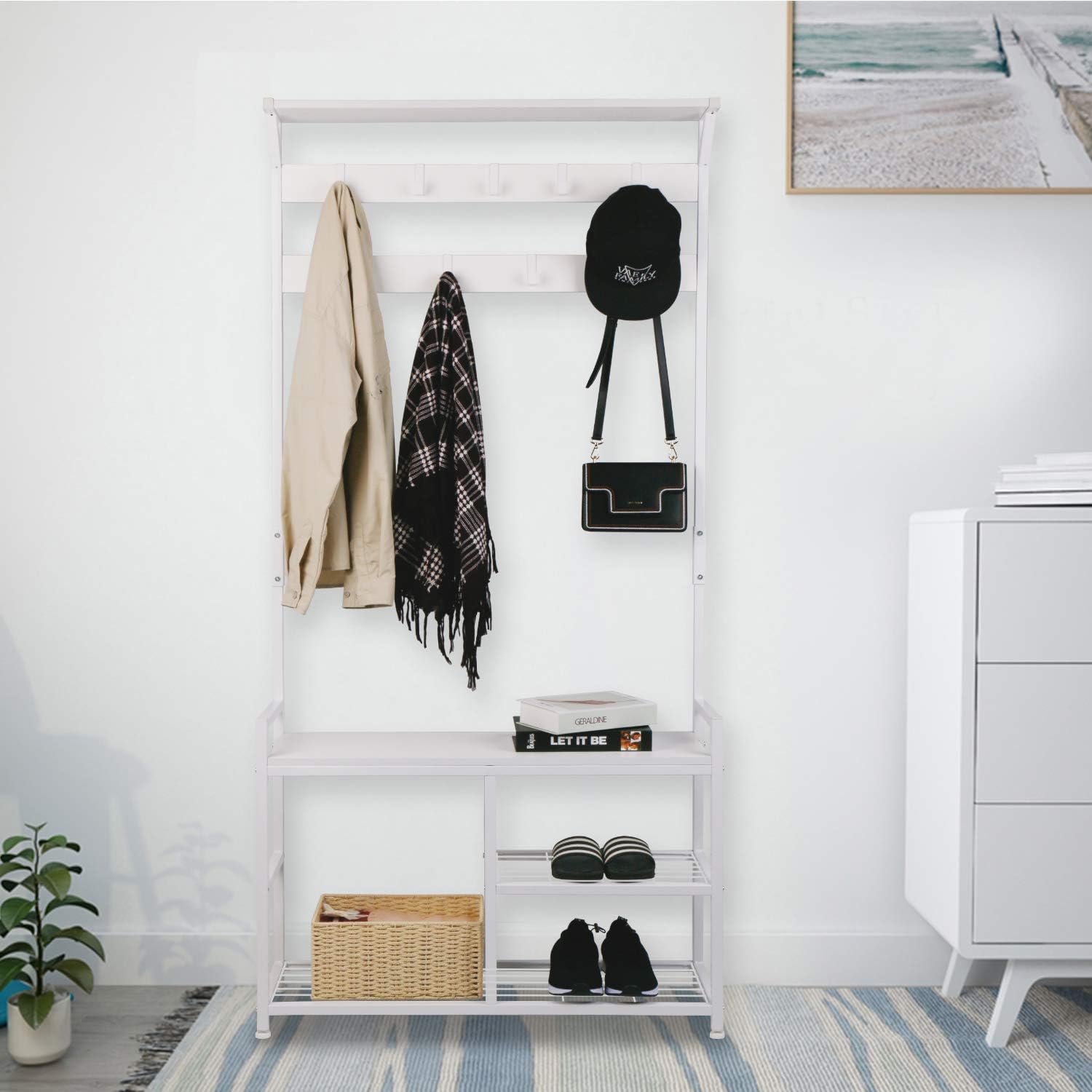 Thumbnail 5 de Leader Accessories Hallway Coat Stand 33" white
