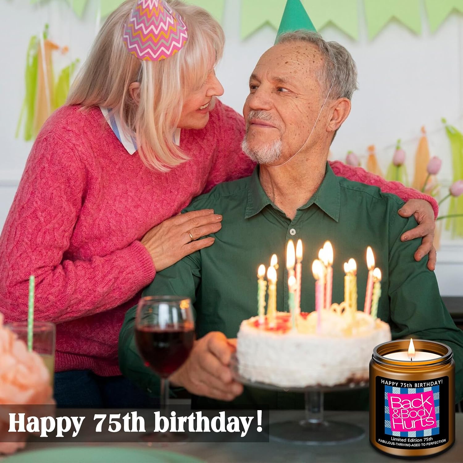 Thumbnail 6 de Homsolver 75th Birthday Candle, Lavender Scented