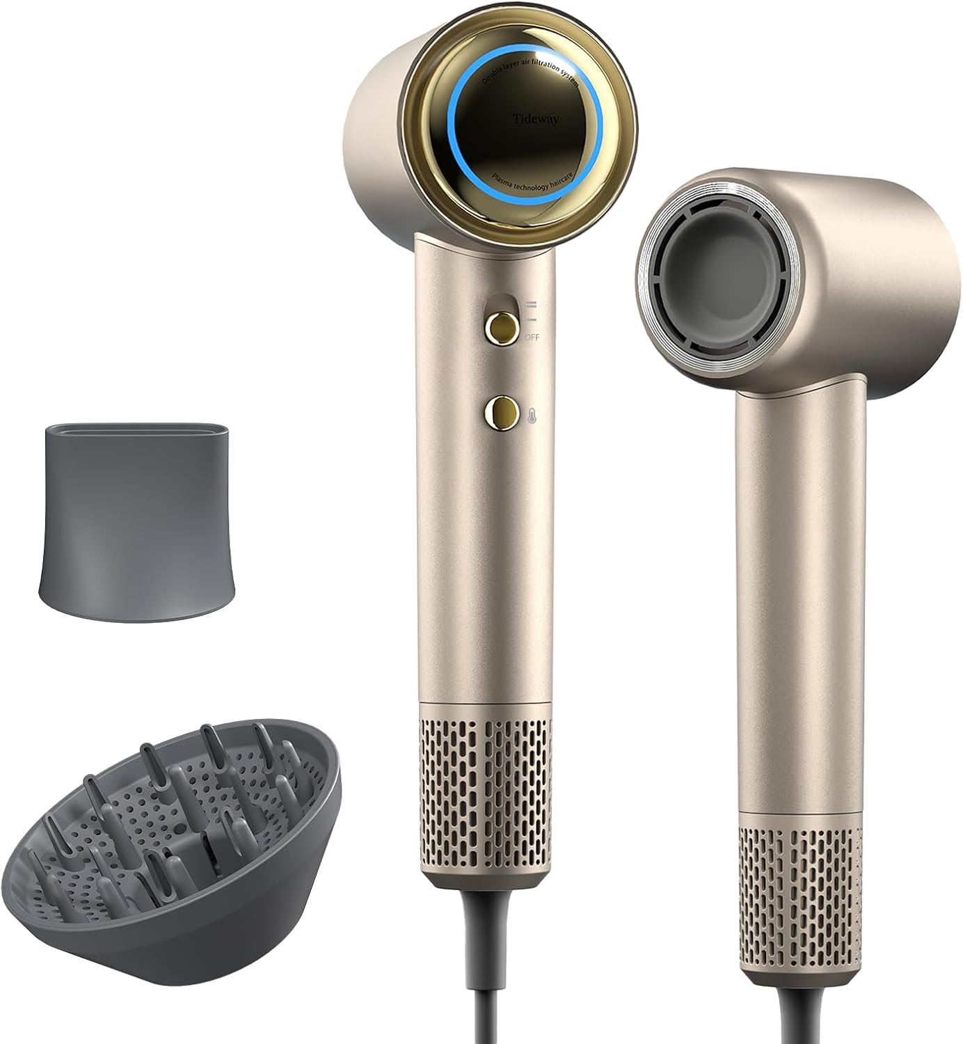 Detalle de Tideway H11 Professional High-Speed Ionic Hair Dryer (110,000 RPM) with Magnetic Diffuser