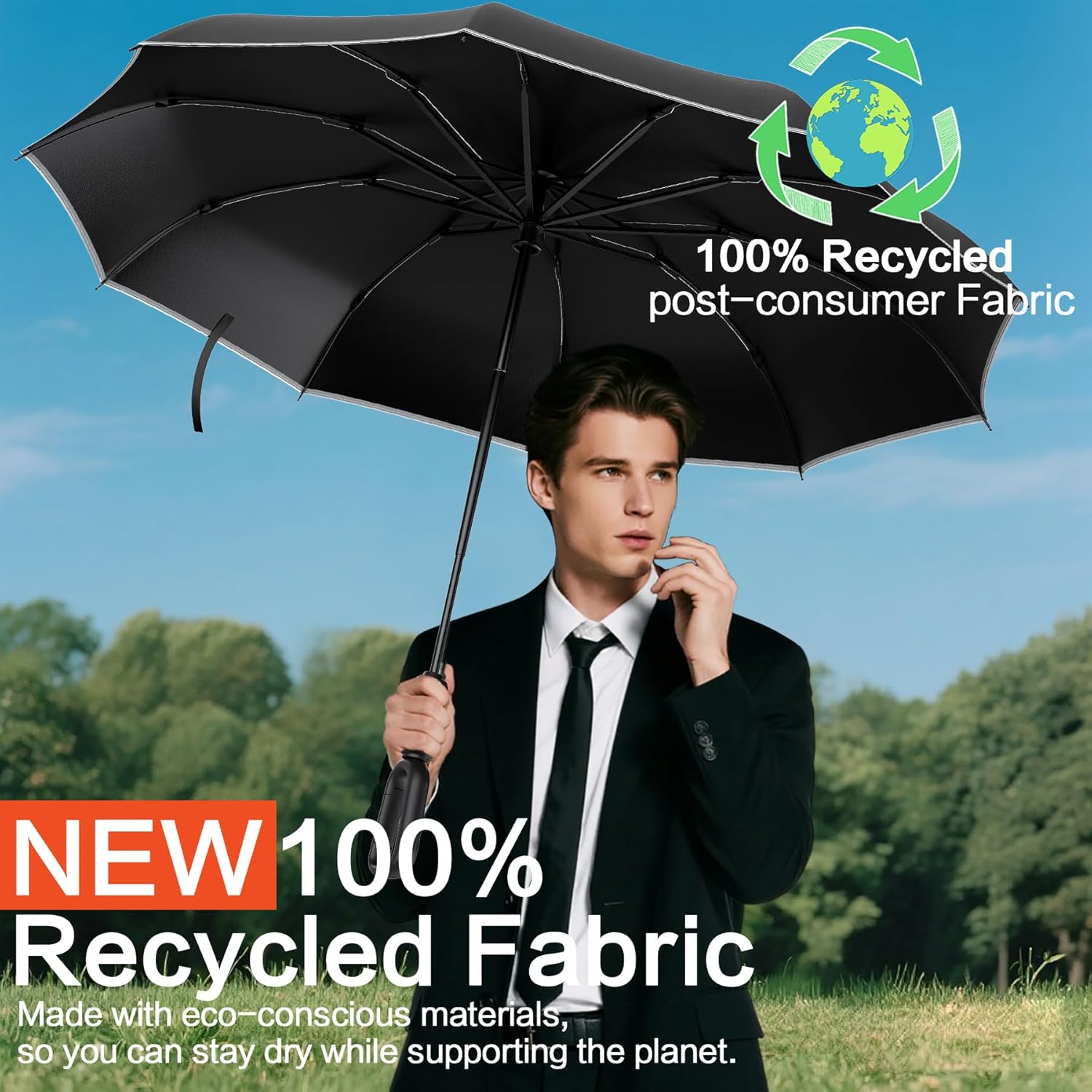 Thumbnail 6 de Copulan Windproof Compact Travel Umbrella
