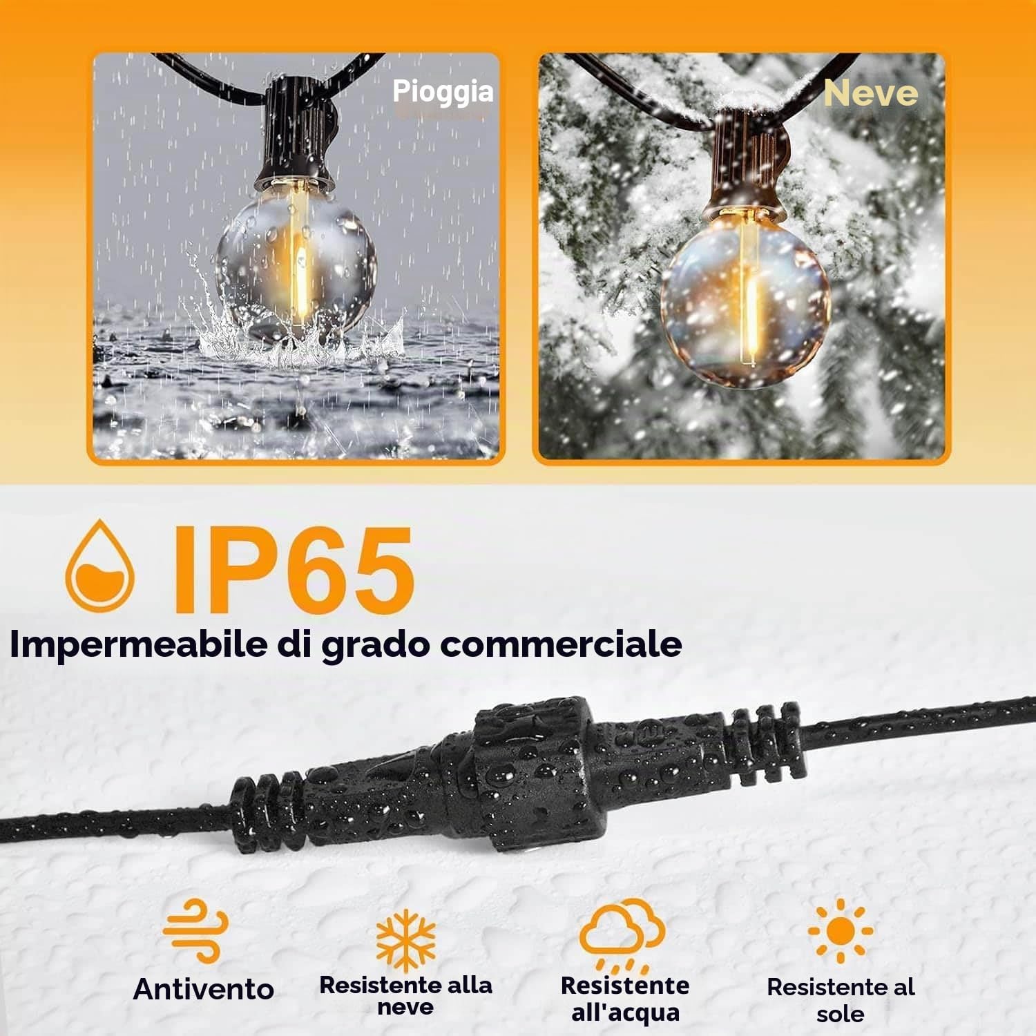 Thumbnail 4 de Joycome Prolunga Cavo 10 m per Luci LED IP65 — affidabile esterno per ghirlande luminose
