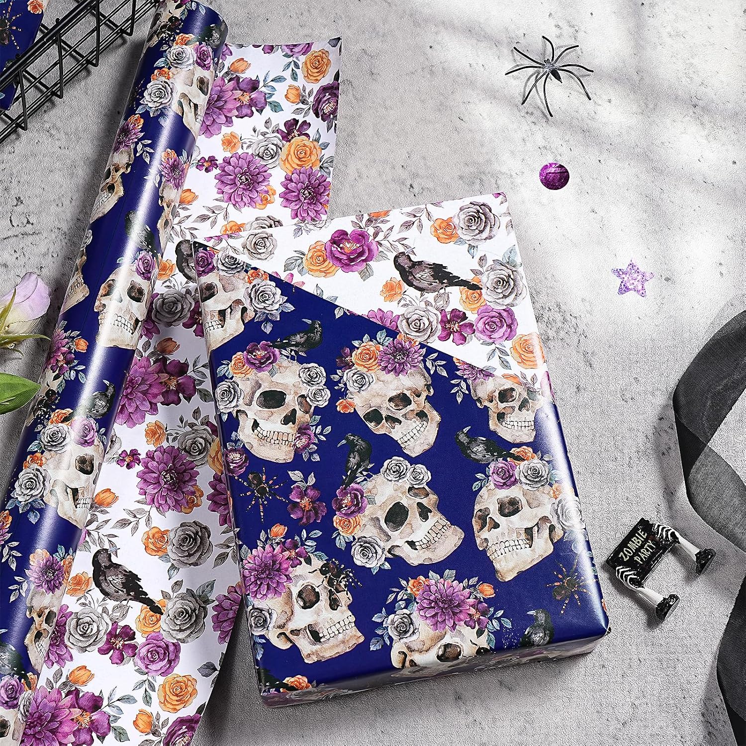 Thumbnail 4 de RUSPEPA Reversible Wrapping Paper Roll, 17 Inches x 16.4 Feet