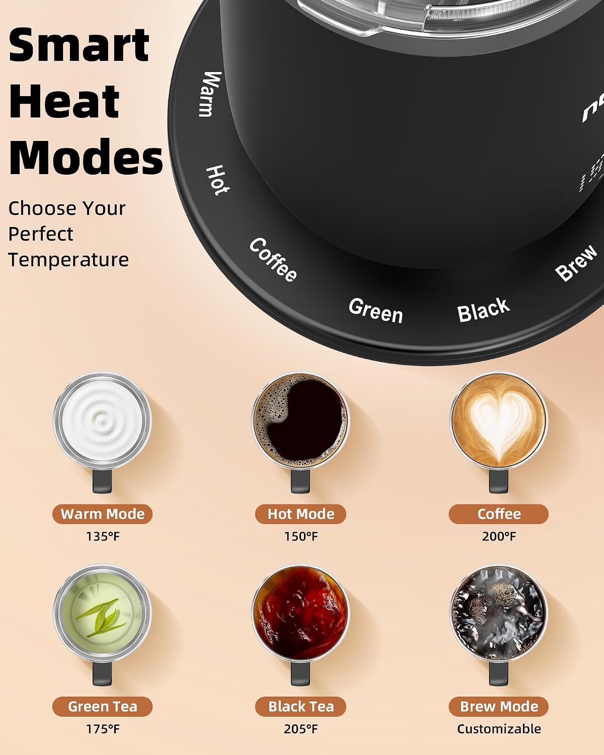 Thumbnail 2 de Nuwave Smart Heated Coffee Mug 16oz
