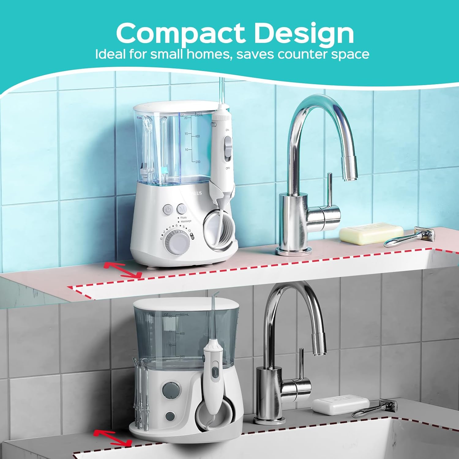 Thumbnail 6 de COSLUS E2 Water Flosser 12 Pressure Settings