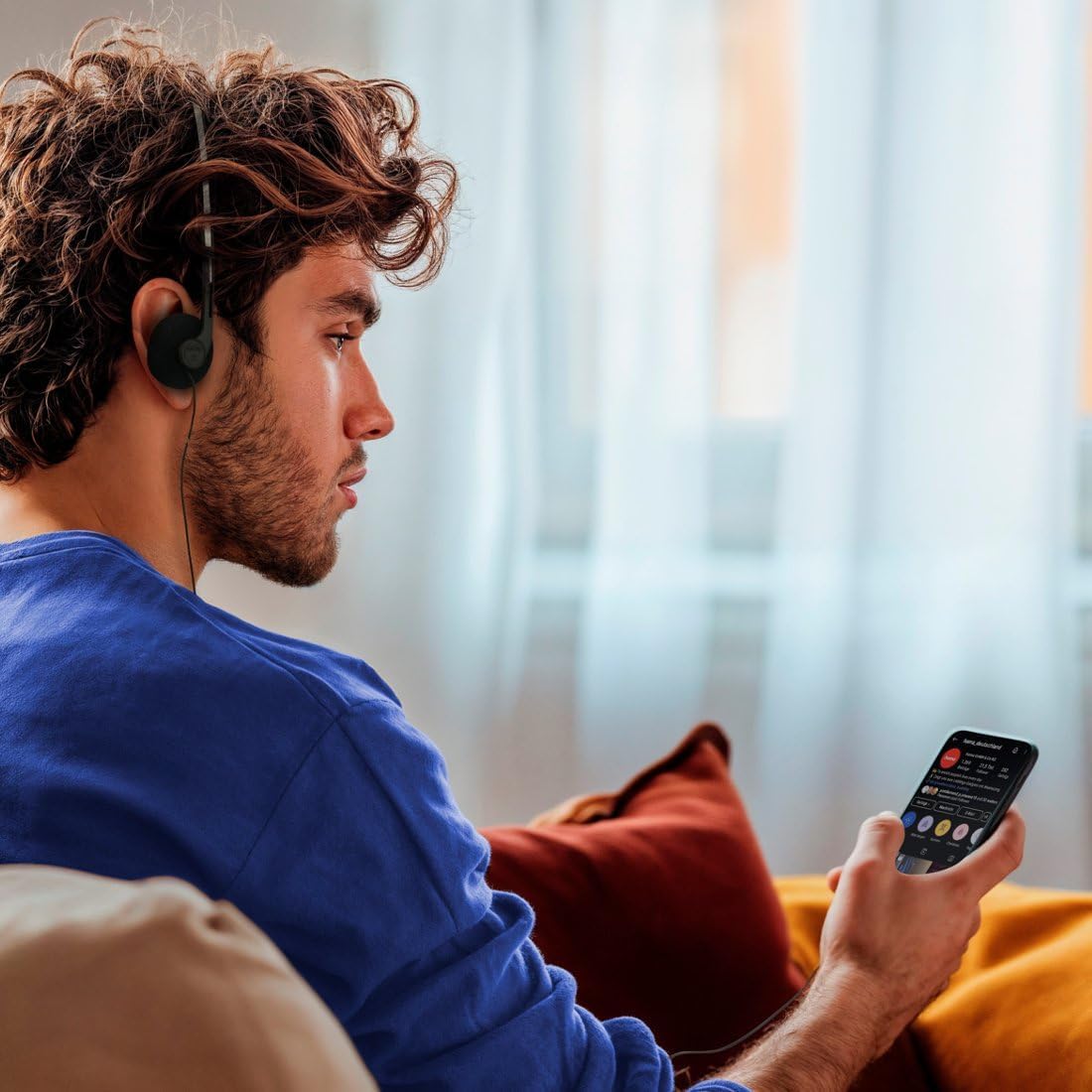 Detalle 1 de Hama Slight II 00221783 オンイヤー有線ヘッドホン ブラック・3.5mm・42g