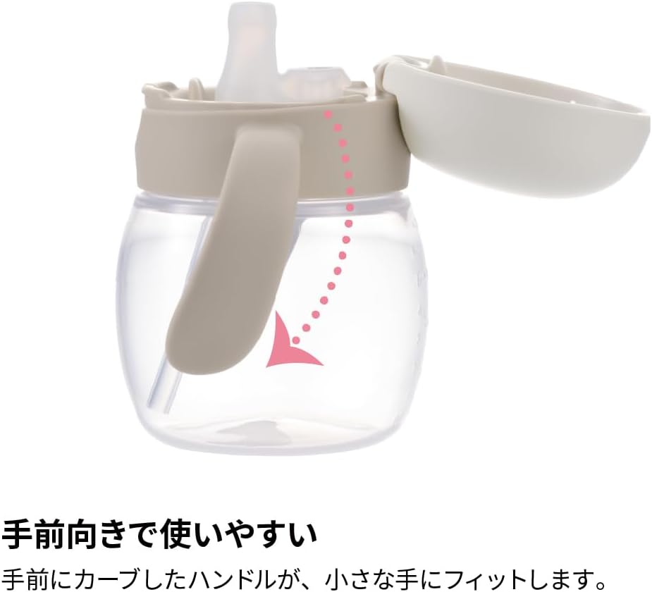Detalle de リッチェル トライ もれない幅広ストローマグR アヒル 270mL・5カ月頃から