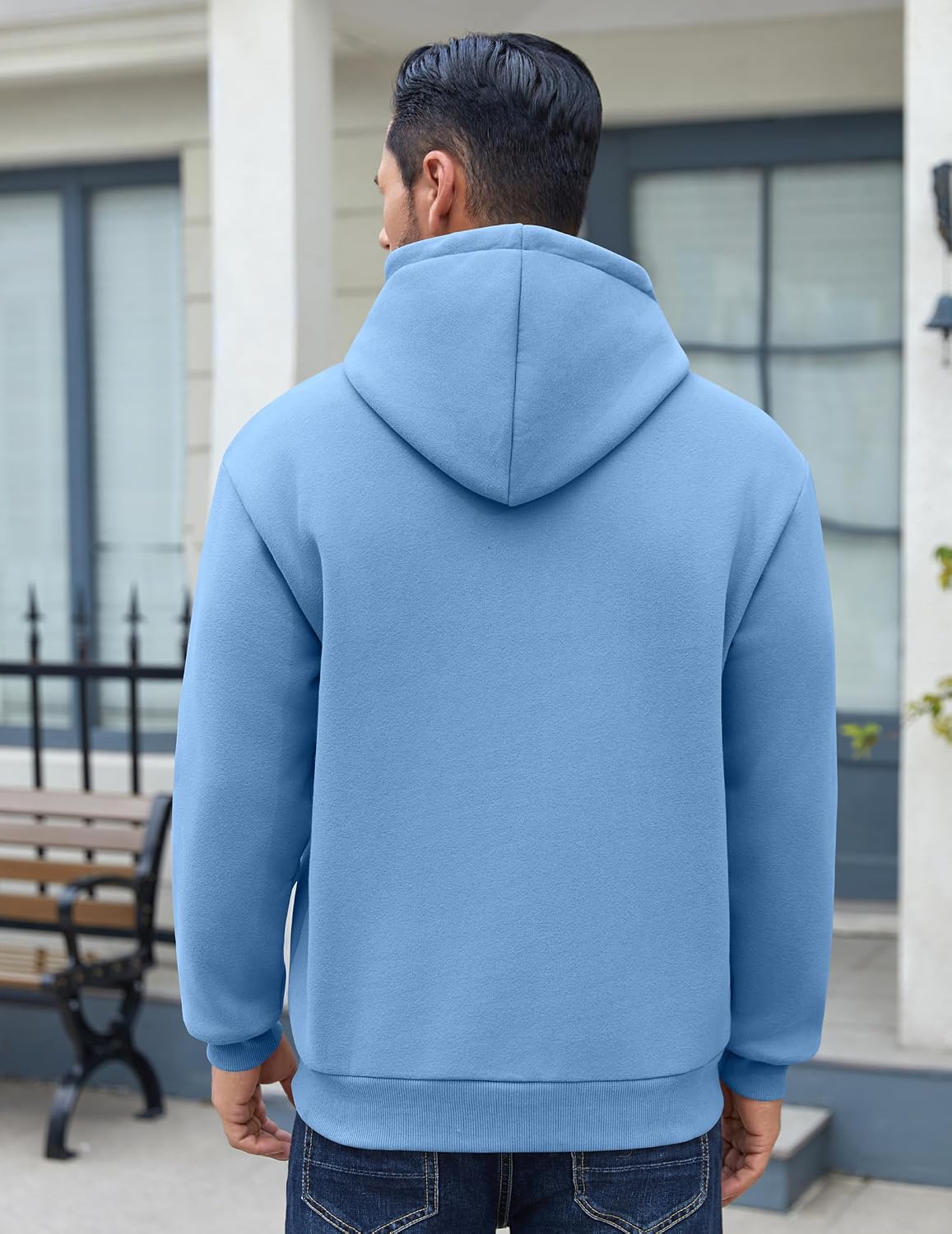 Detalle de COOFANDY Felpa uomo con cappuccio in cotone
