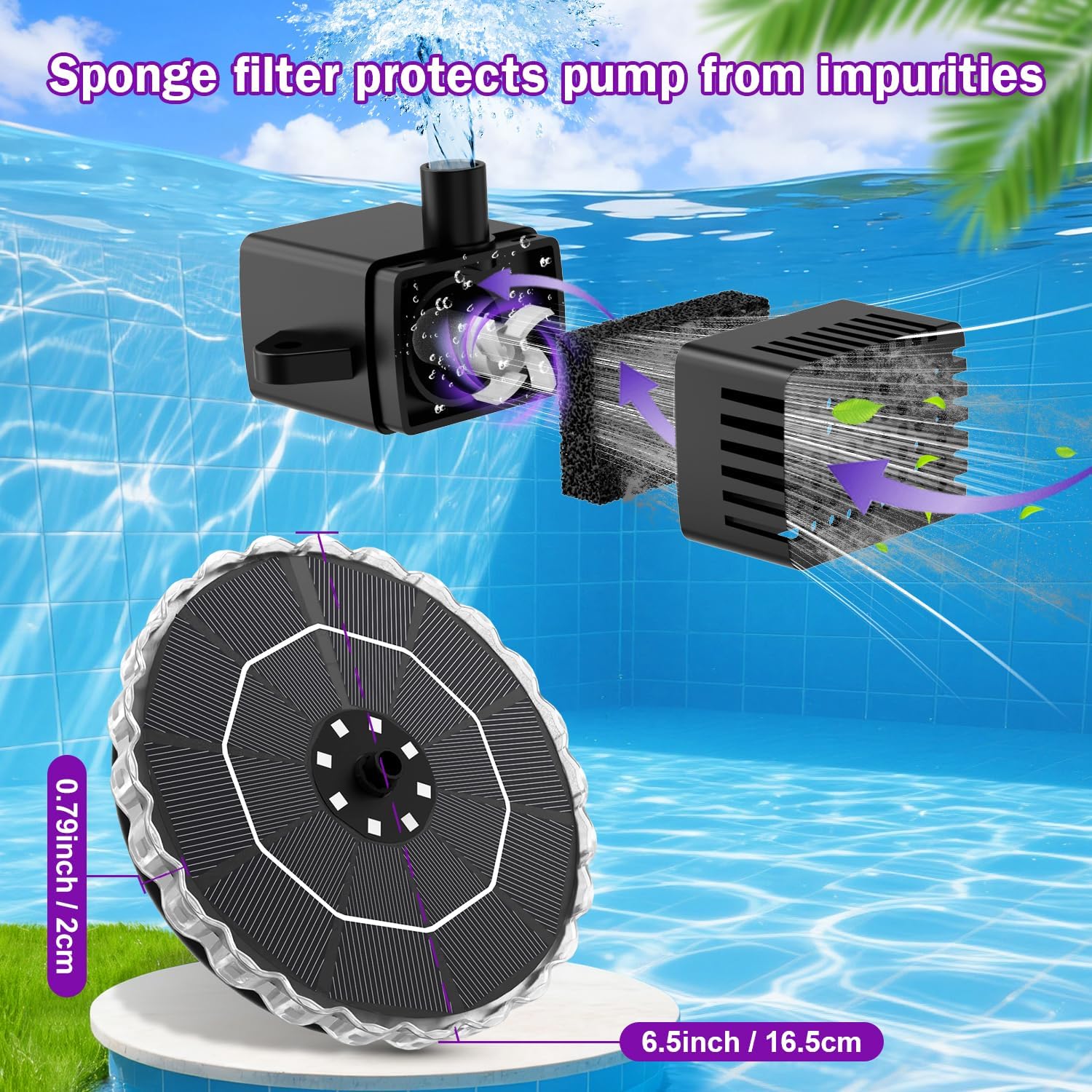 Thumbnail 5 de SZMP solar fountain kit 3.5W