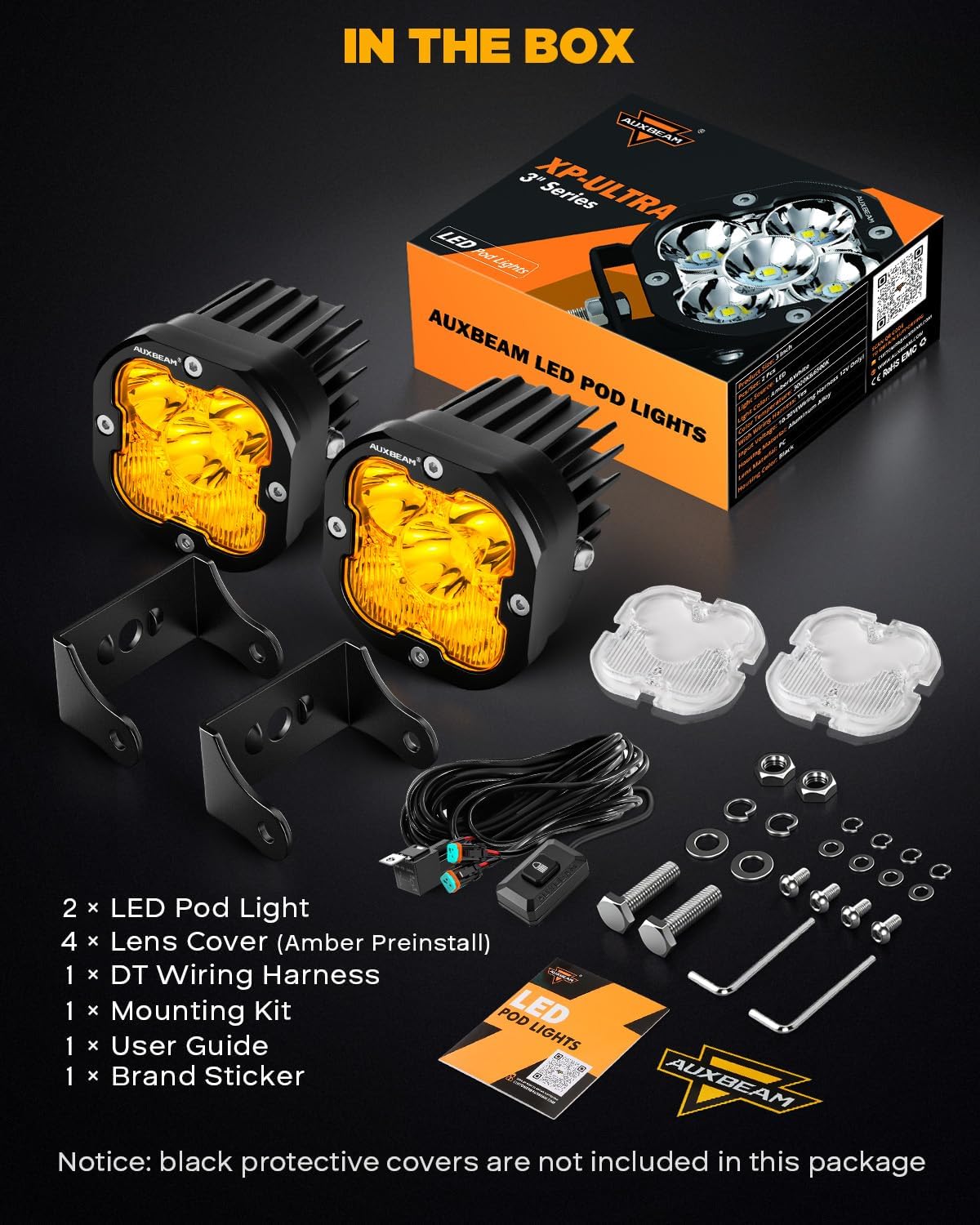 Thumbnail 6 de Auxbeam XP-Ultra 3in 80W LED Driving Pods