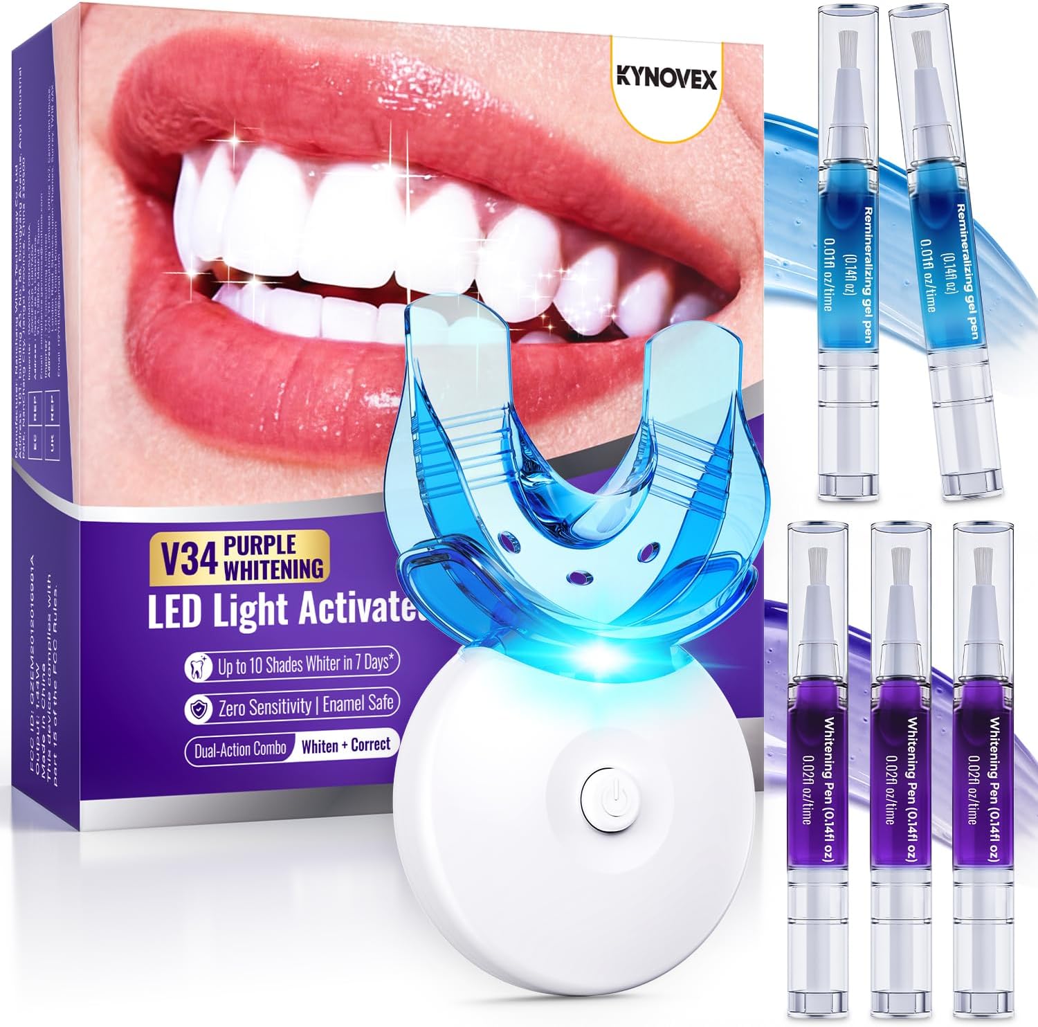 Zahn Bleaching Set mit LED 7 Tage