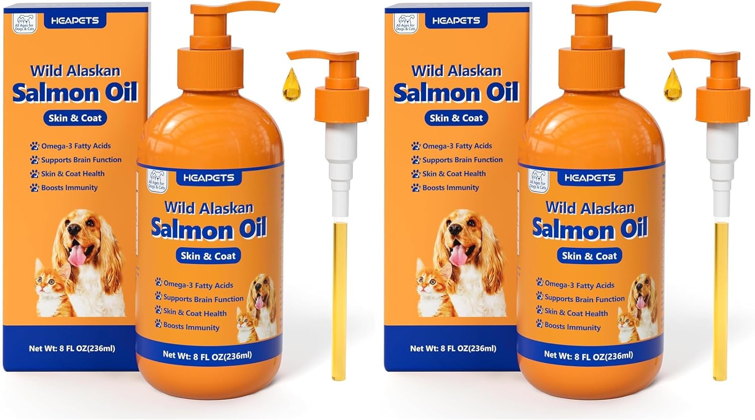 Thumbnail 6 de HEAPETS Salmon Oil for Dogs and Cats, 8 oz