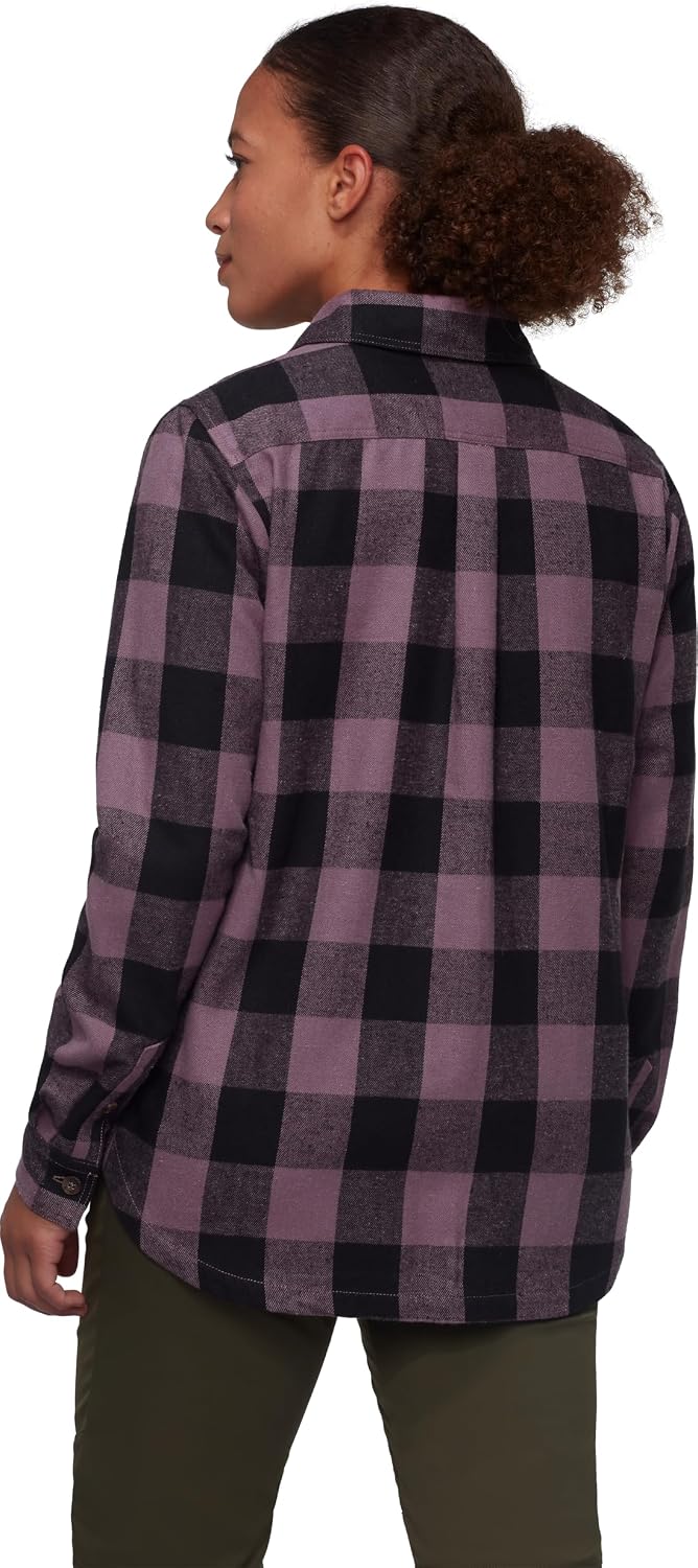 Detalle de Mammut Tamaro Longsleeve Shirt Women: la base calda e versatile del guardaroba