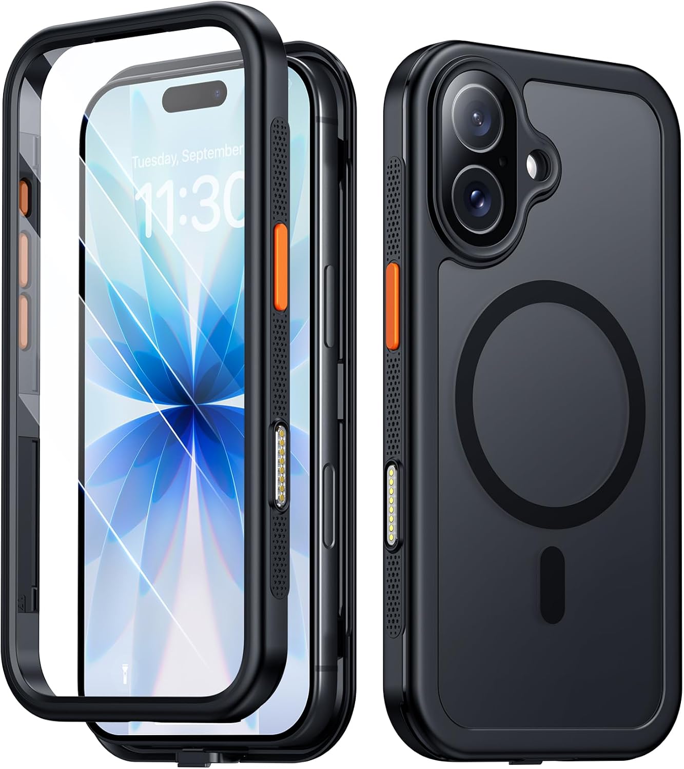 Detalle de Red2Fire for iPhone 17 Case with Built-in Screen Protector & Camera Protector – MagSafe Compatible, Military-Grade Drop Protection