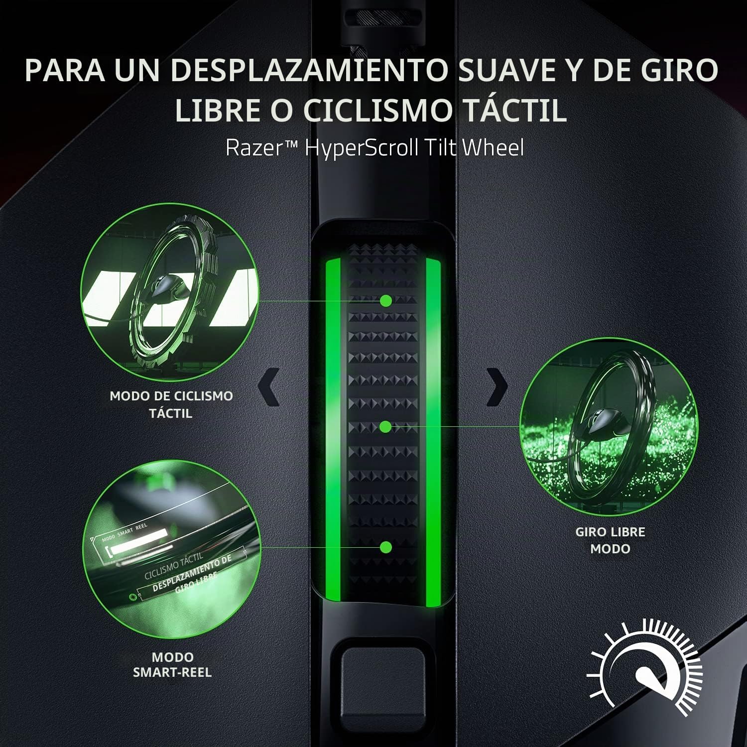 Detalle 1 de Razer Basilisk V3 - Ratón Gaming Personalizable 🎮 11 Iluminaciones