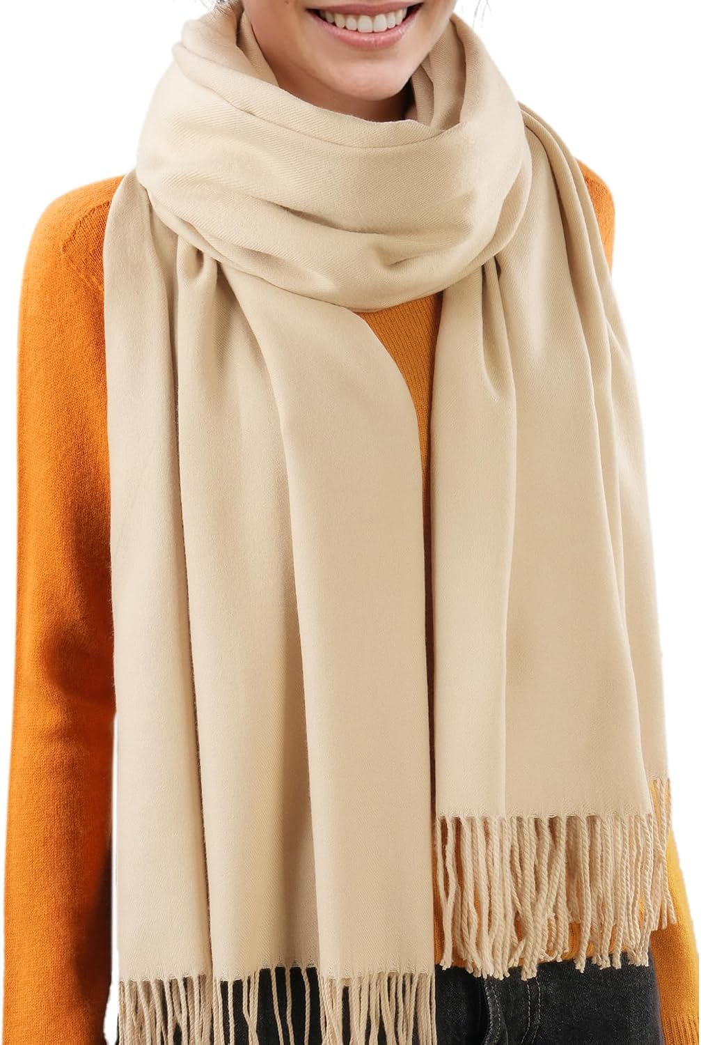Detalle de FURTALK Women's Soft Shawl Wrap Scarf, 70% Polyester/30% Viscose, 76" x 27