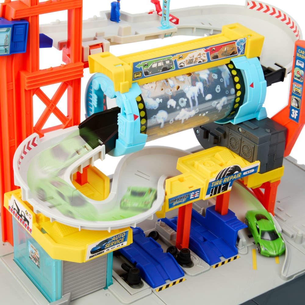 Detalle de Matchbox Autolavaggio Cyclone JGB68 set corsa