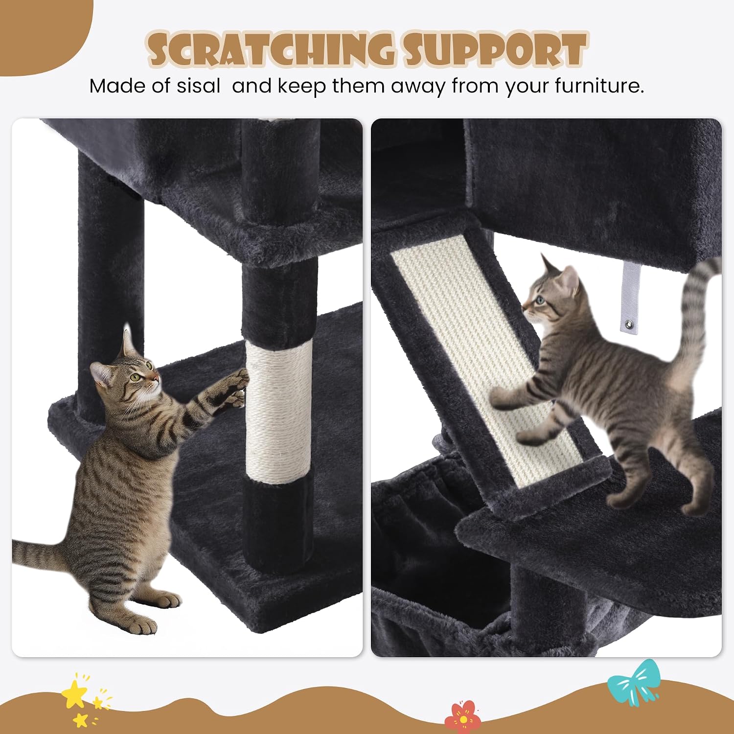 Thumbnail 6 de SHA CERLIN Cat Tree, 81-Inch