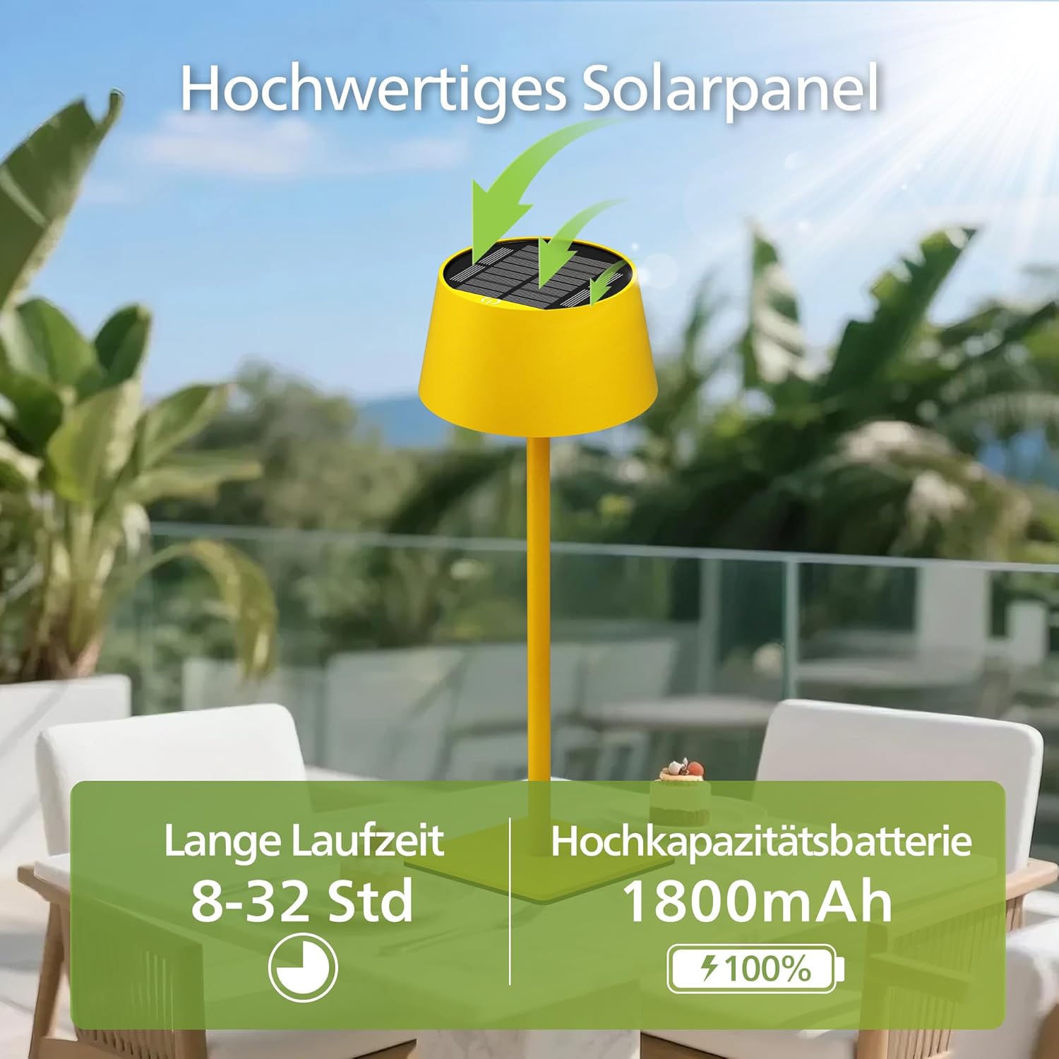 Thumbnail 5 de Philips Solar Tischlampe Kabellose 2 Stück – Tragbare LED Akku Tischleuchte mit 2-stufiger Höhenverstellung