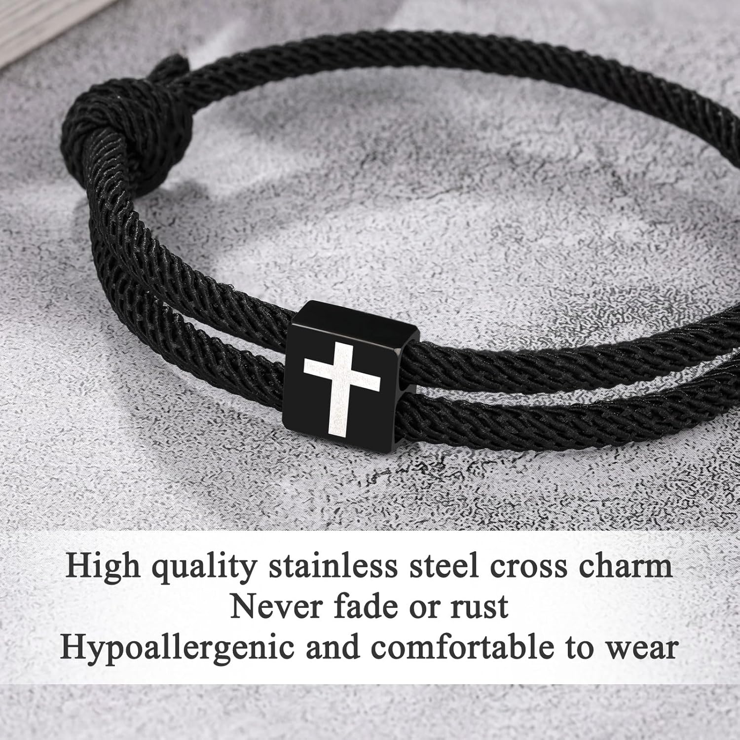 Detalle de D Dongjiangjin Cross Bracelet for Teen Boys