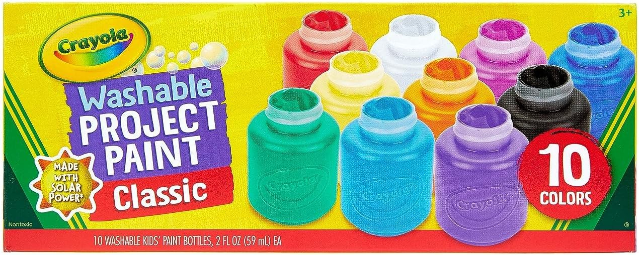 Detalle de CRAYOLA Washable Kids Paint Set 10 ct ๐จ