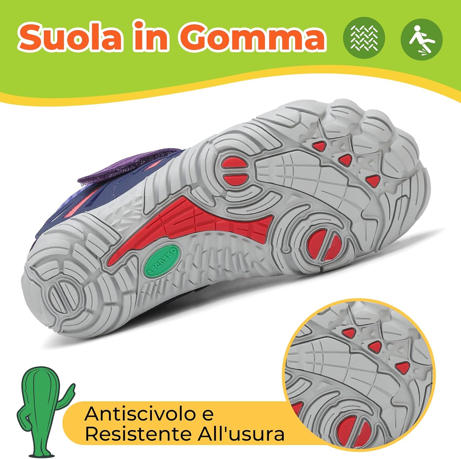 Thumbnail 4 de SAGUARO Barefoot Shoes Bambini traspiranti antiscivolo (Gr. 24-36) – scarpe minimaliste per acqua e spiaggia