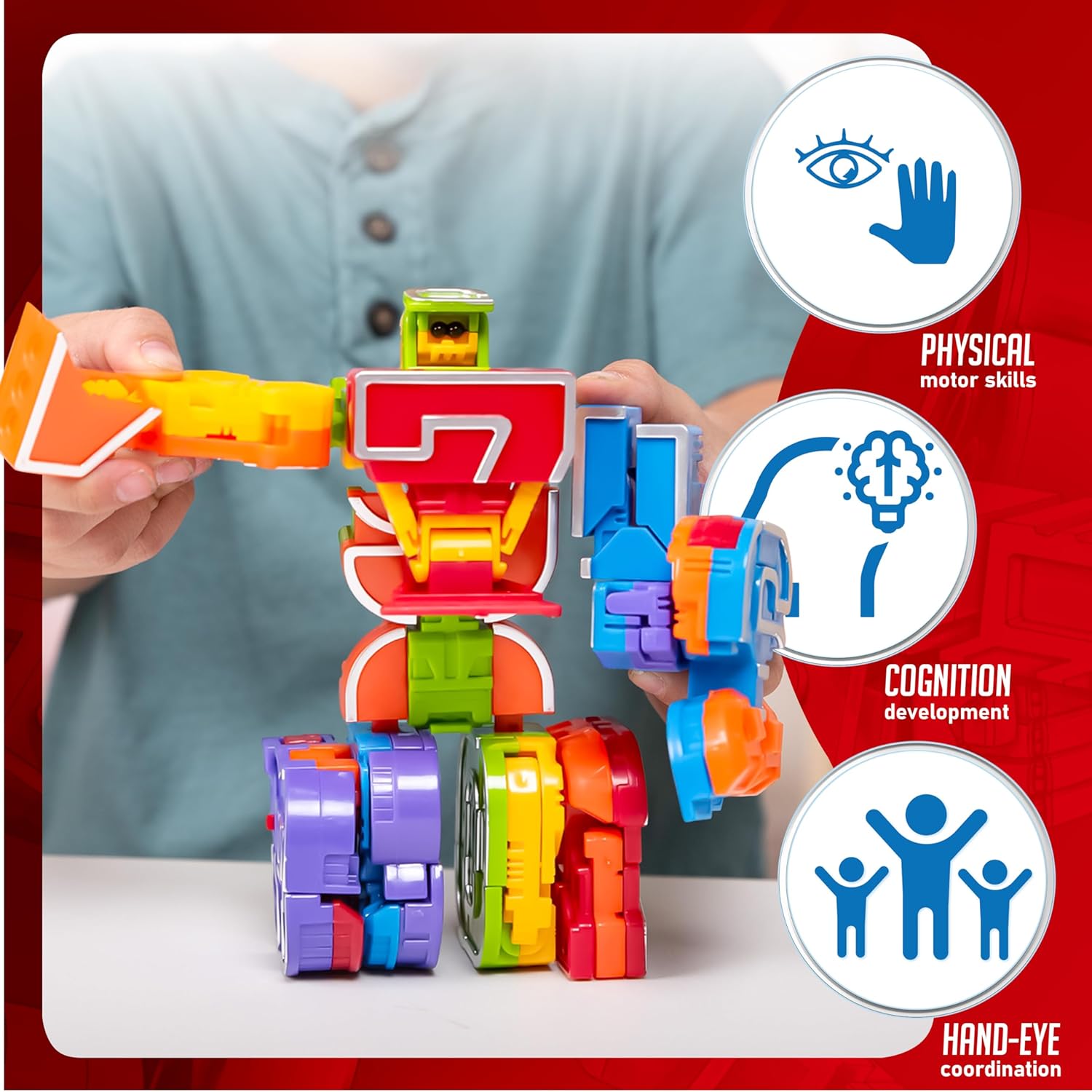 Thumbnail 4 de JOYIN Number Bots 10-piece educational set for kids 🎲