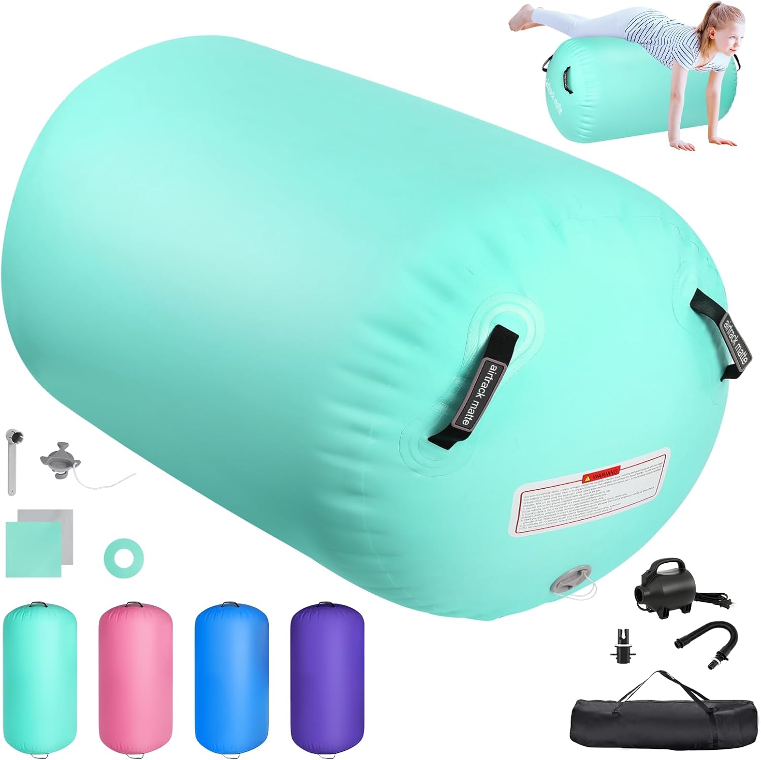 Airtrack Matte Aufblasbare Air Roll 100 cm Gymnastikrolle