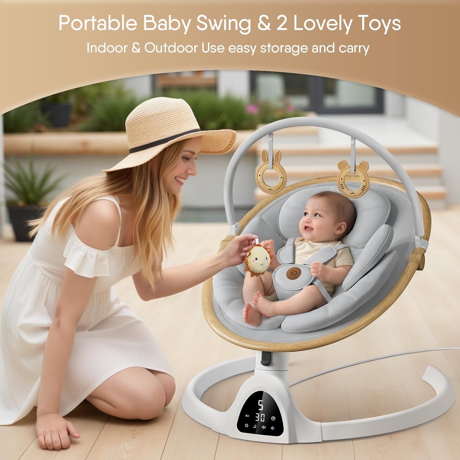 Thumbnail 6 de Fasonbaby Infant Swing with 3 Seat Positions