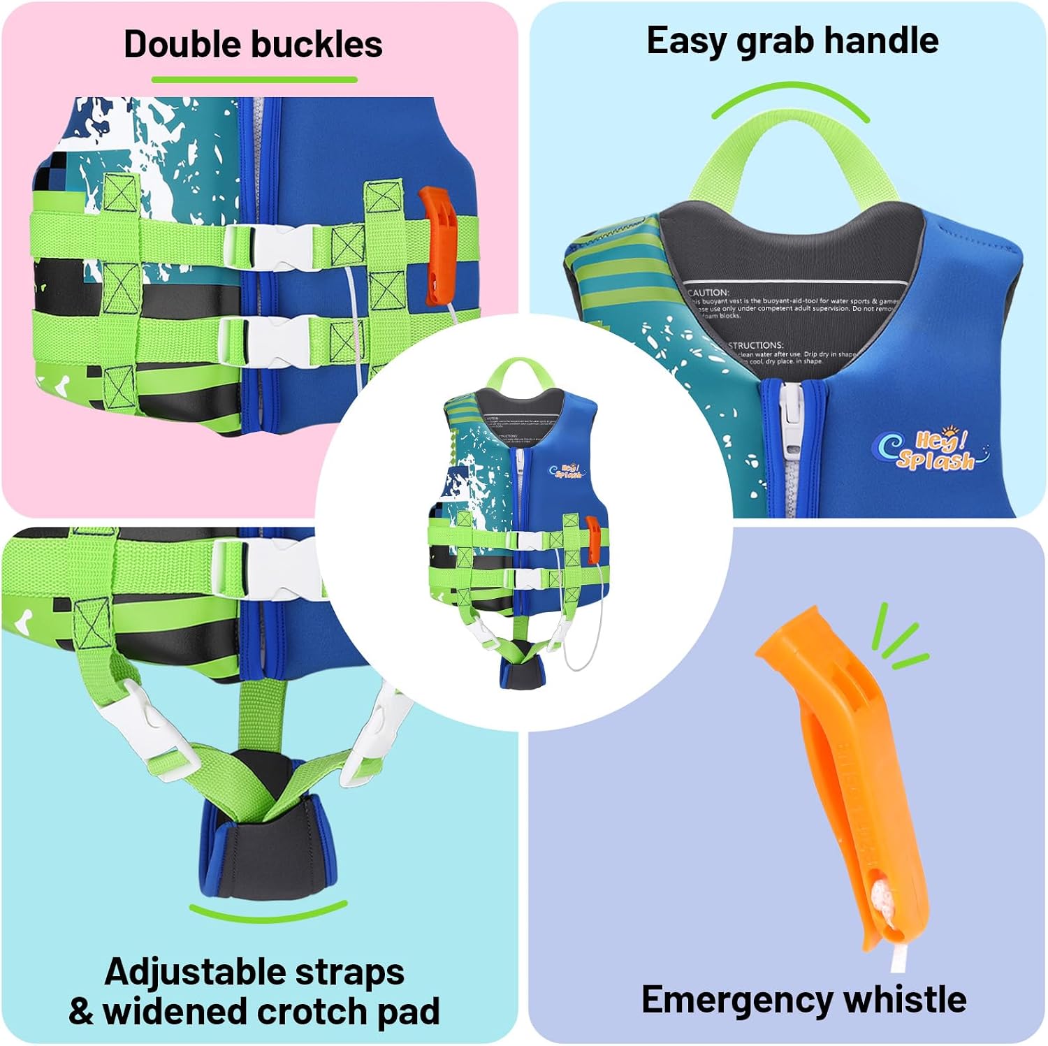 Thumbnail 3 de HeySplash Toddler Swim Vest 30-50lbs