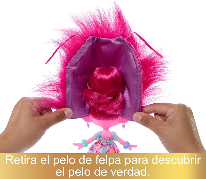 Thumbnail 2 de Mattel Trolls 3 Reina Poppy Muñeca con Capa