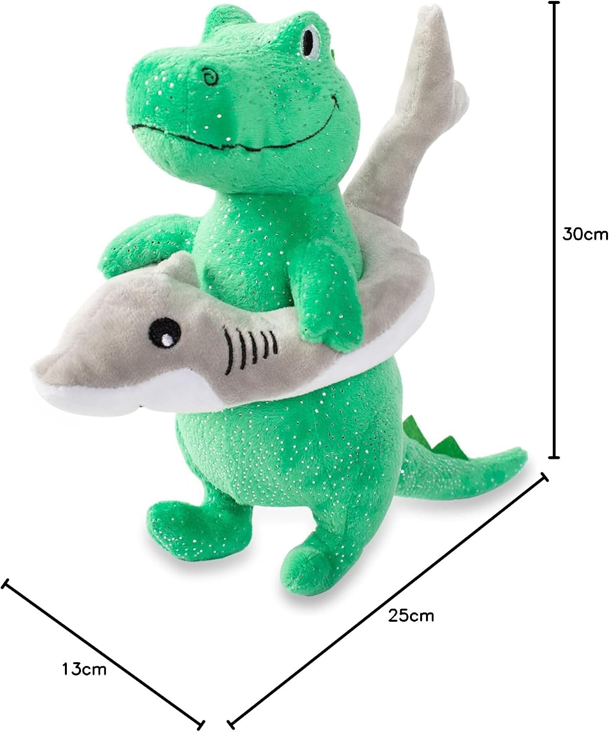 Detalle de Fringe Studio Hundespielzeug Plüsch Shark Week REX: Kauspielzeug für alle Rassengrößen