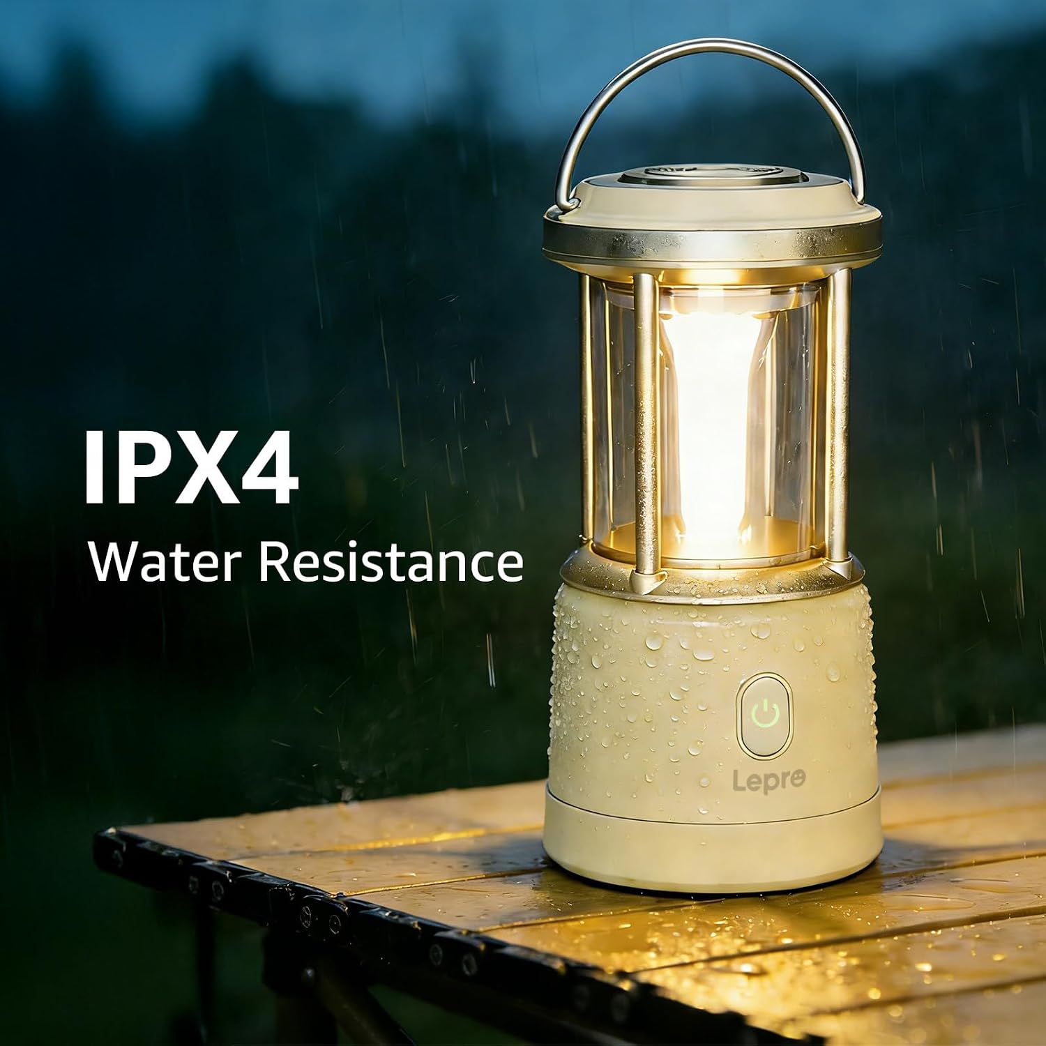 Detalle de Lepro Camping Lantern 2000lm – USB Rechargeable or AA Battery Powered