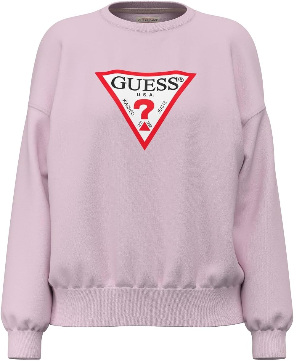 Detalle de Guess Gj CN OS Iconic Triangle Sweatshirt Donna – Comfort e stile casual