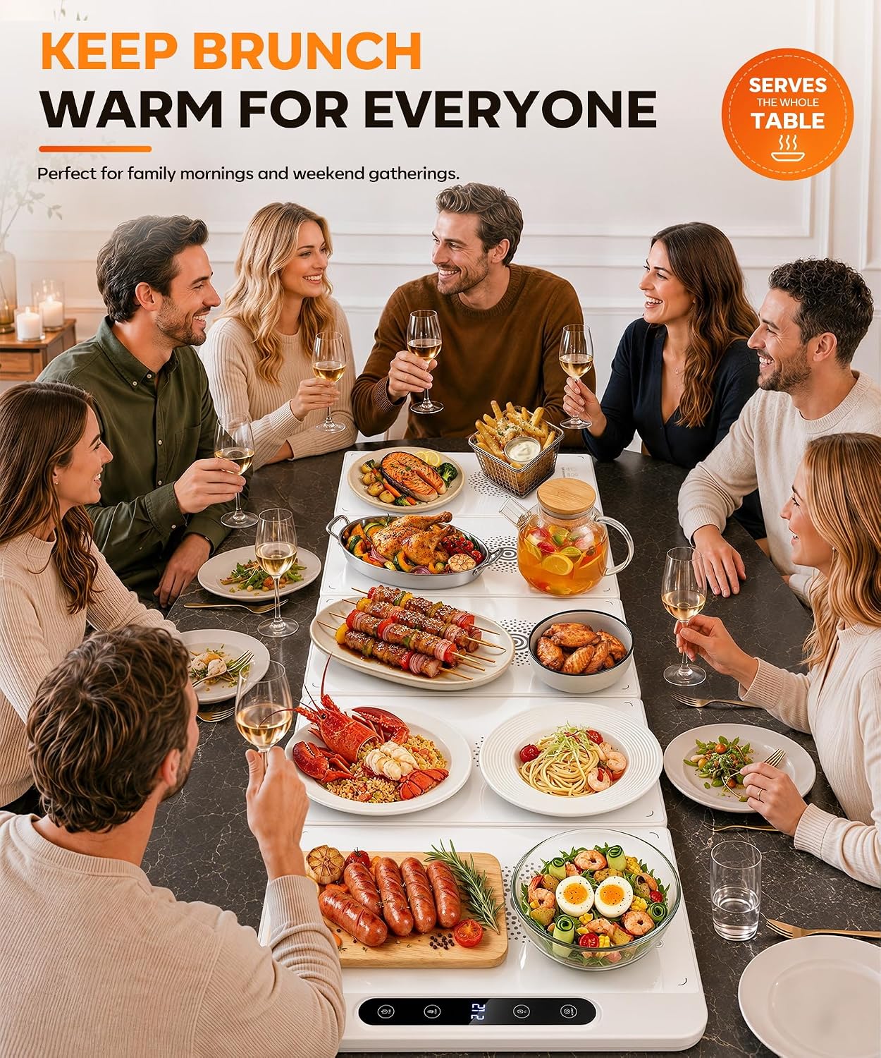 Thumbnail 6 de TASEVEN Electric Warming Tray, Metal