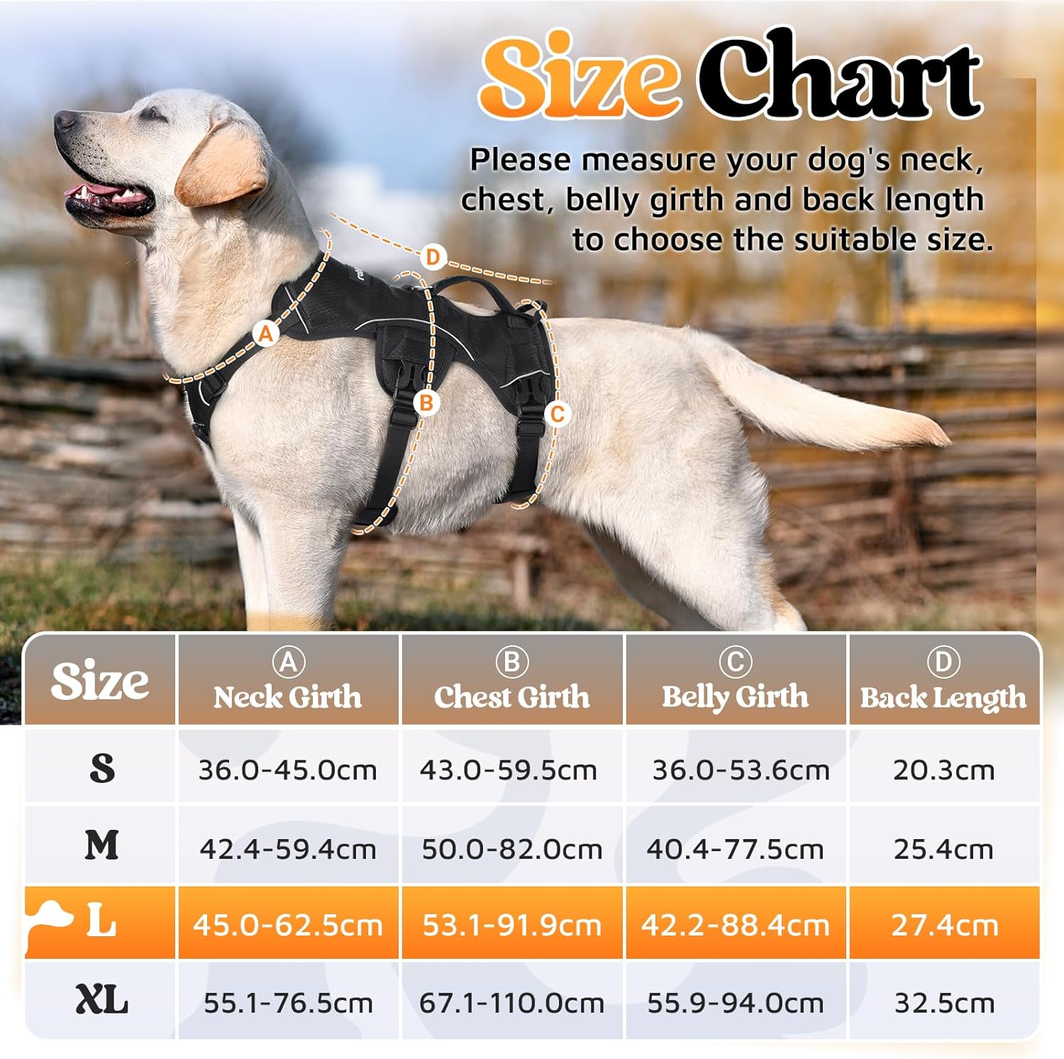 Detalle 2 de rabbitgoo dog harness with escape-proof fit