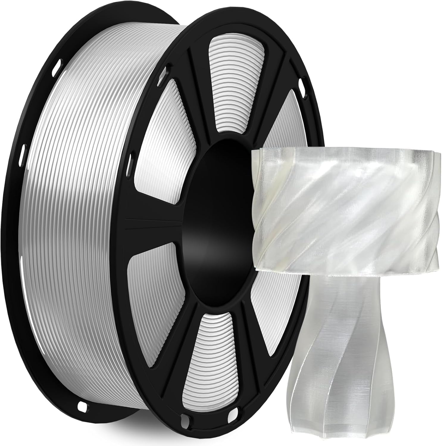 Detalle de GEEETECH PLA 1.75 mm Filament – 1 kg Spule, Transparent