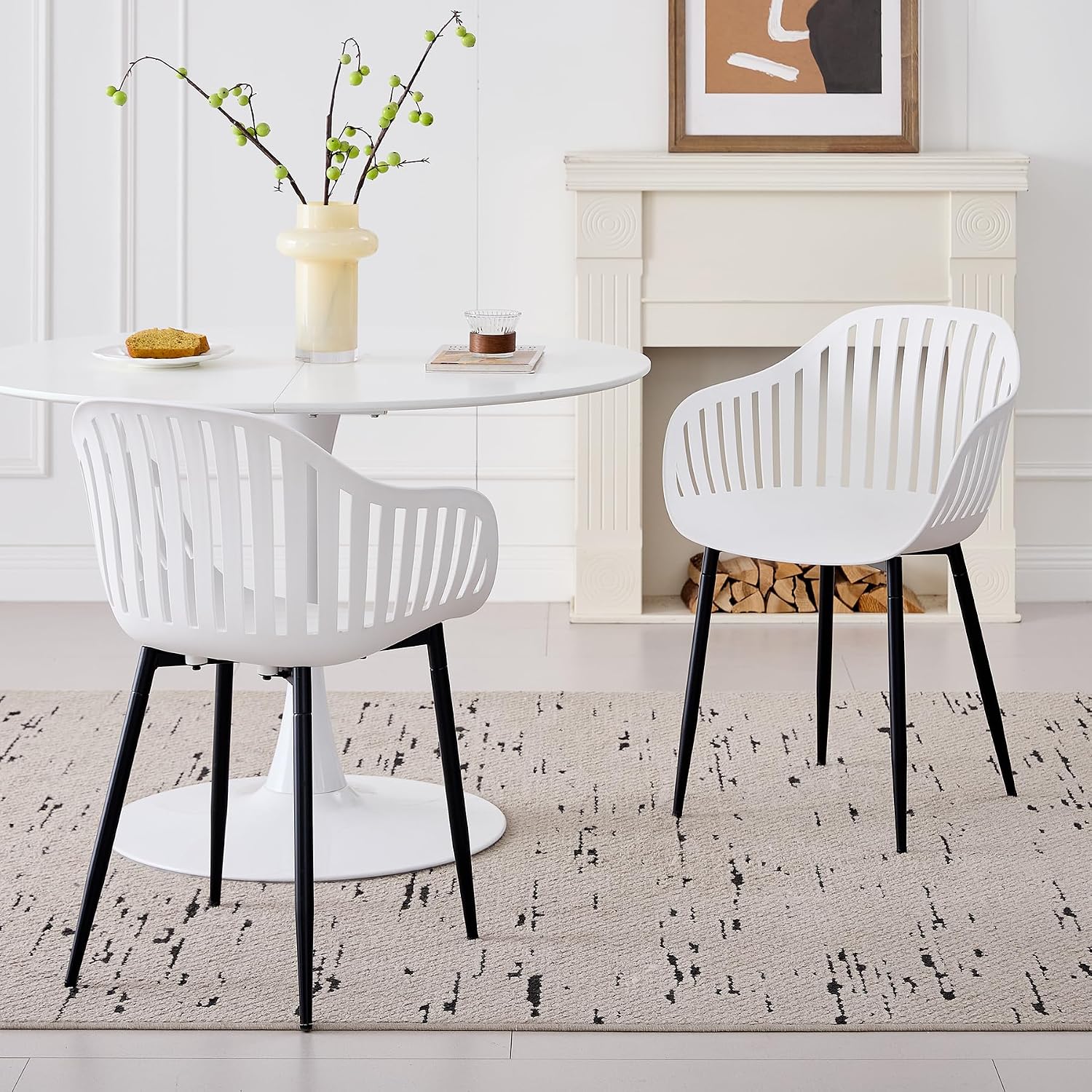 Thumbnail 6 de GrandCA HOME Sillas de comedor 4 unidades gris