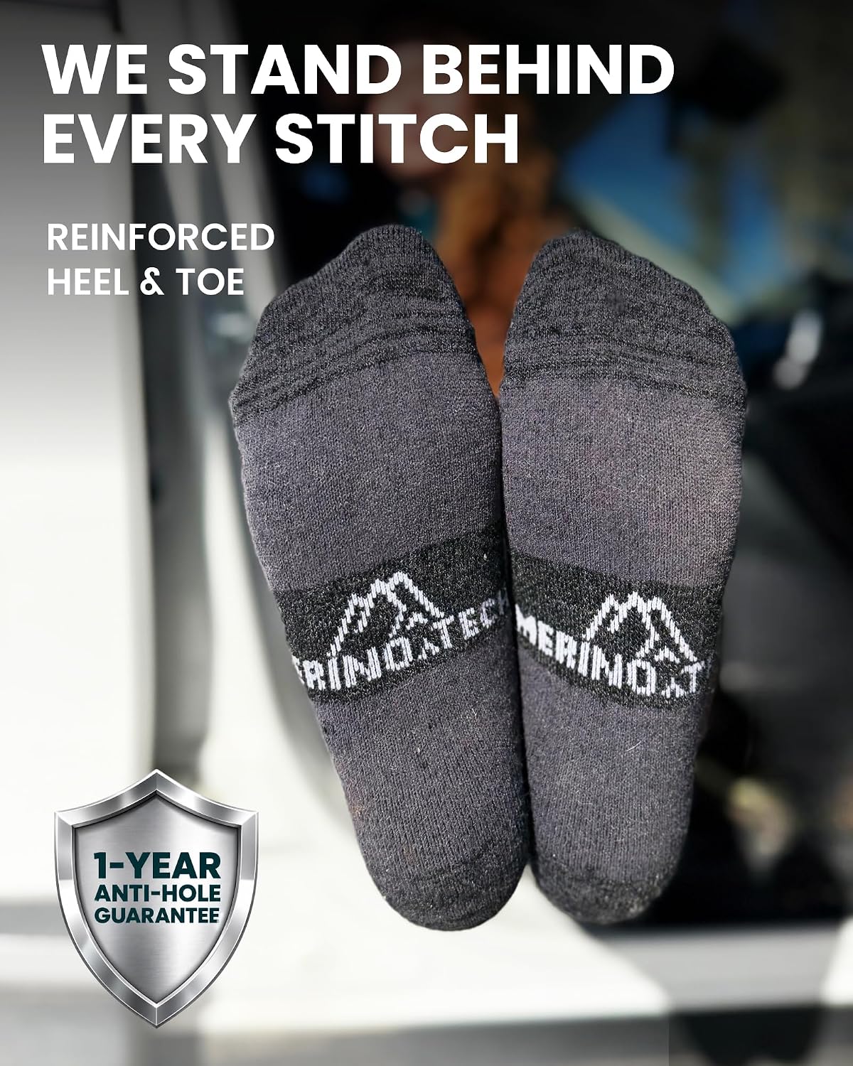 Thumbnail 3 de Merino Wool Hiking Socks
