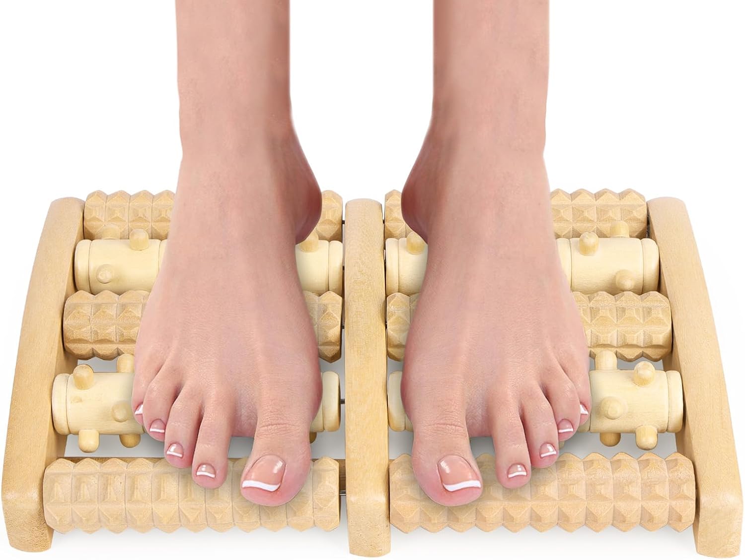 AOGOE Massaggiatore per Piedi Rullo in Legno