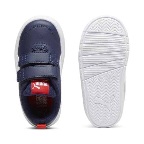 Thumbnail 4 de PUMA Unisex Kids COURTFLEX V3 V INF Sneaker – Navy/White/Red, 26 EU