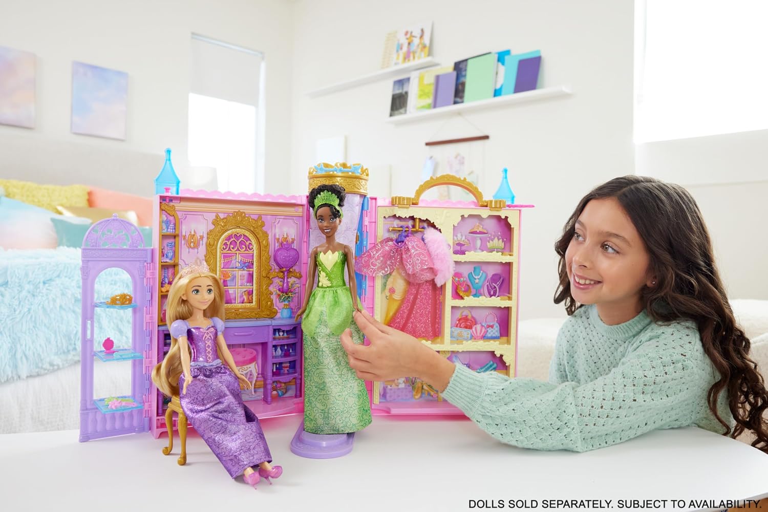 Thumbnail 1 de Mattel Disney Princess HXC20 garderobslekset Redo för balen med kläder och tillbehör