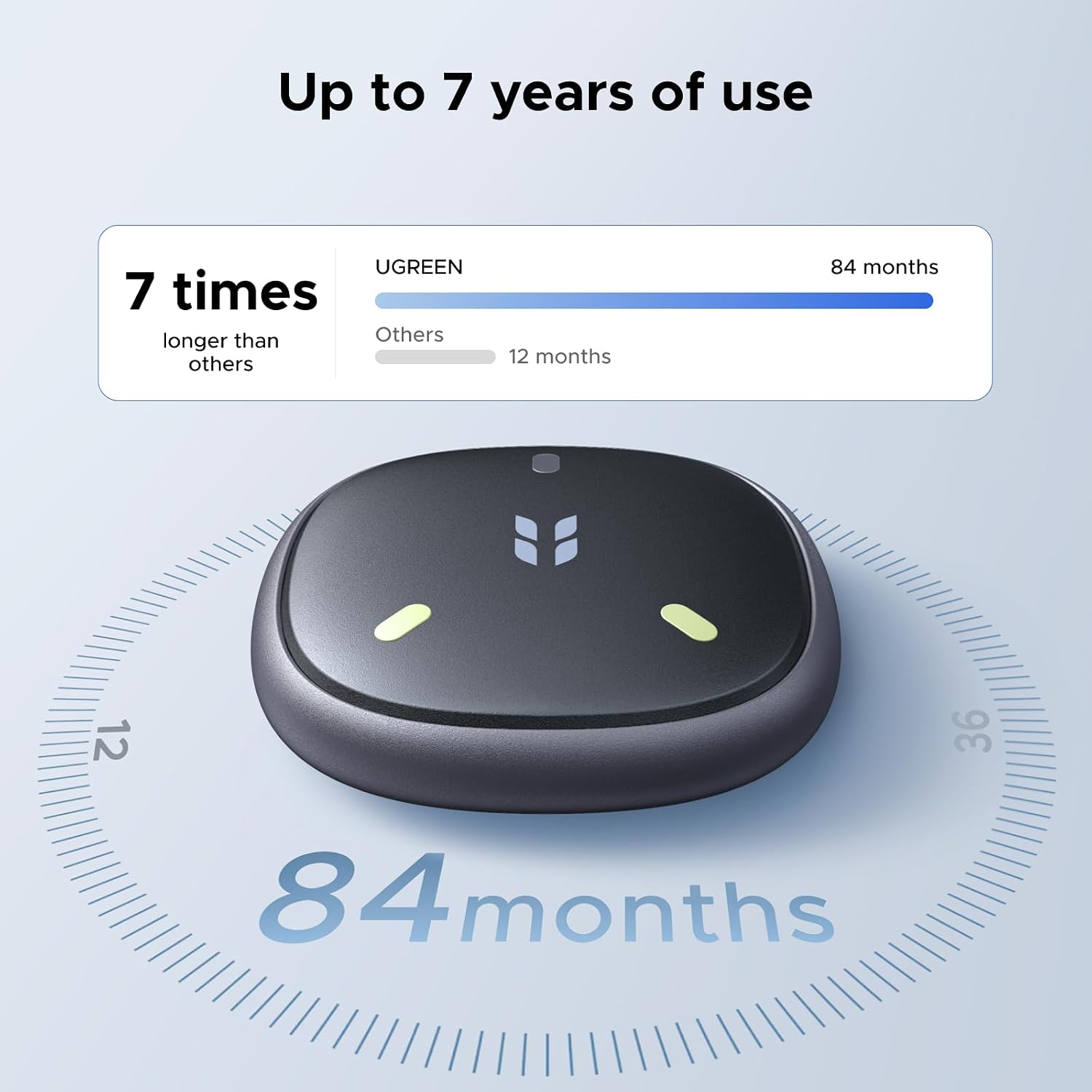 Detalle 2 de UGREEN FineTrack Duo2 FT207 Bluetooth Tracker 4-Pack, IP68, 110dB Alarm