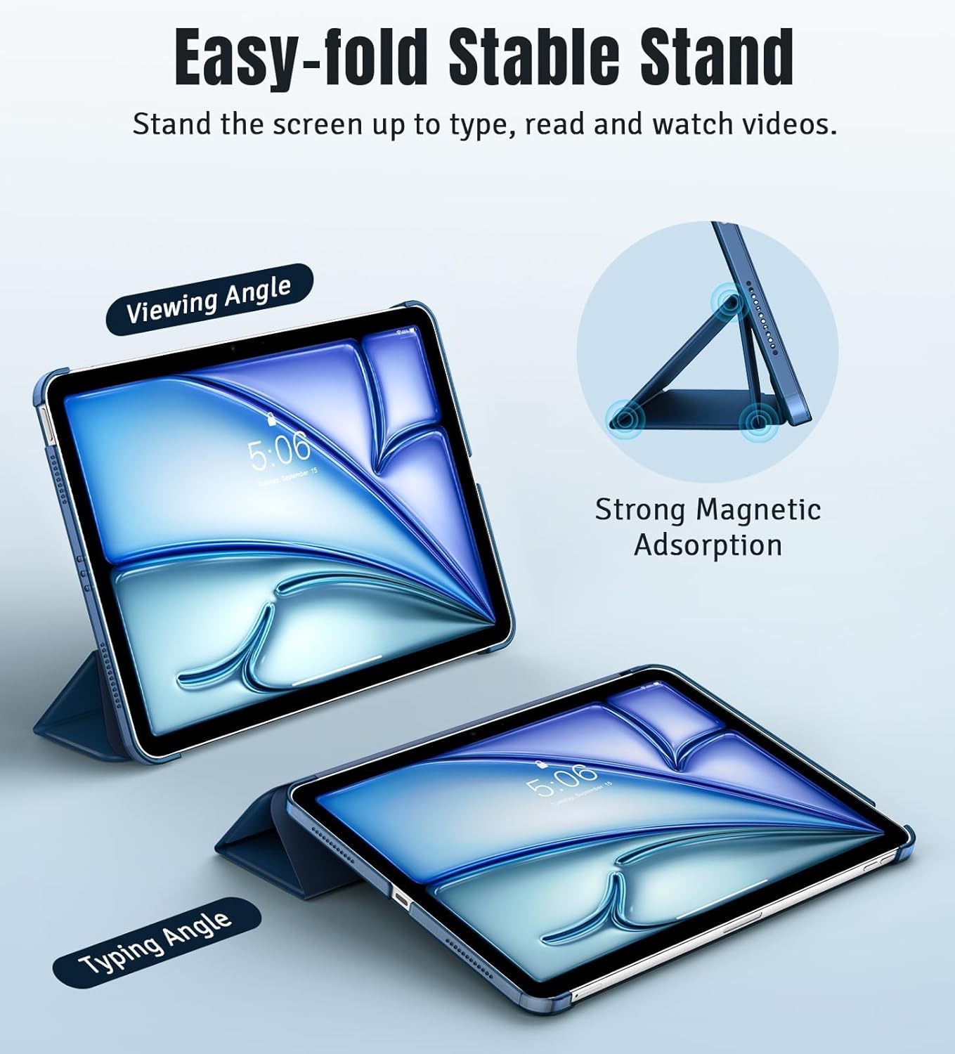 Thumbnail 3 de TiMOVO Slim Translucent Case for iPad Air 11 Inch (M4/M3/M2) – Abyss Blue