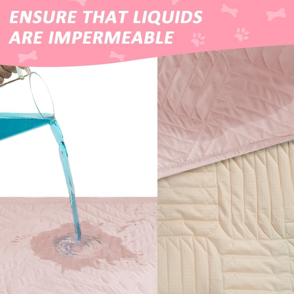 Thumbnail 2 de DUJUIKE Coprimaterasso Impermeabile 85×90 cm – Rosa, Antiscivolo e Lavabile