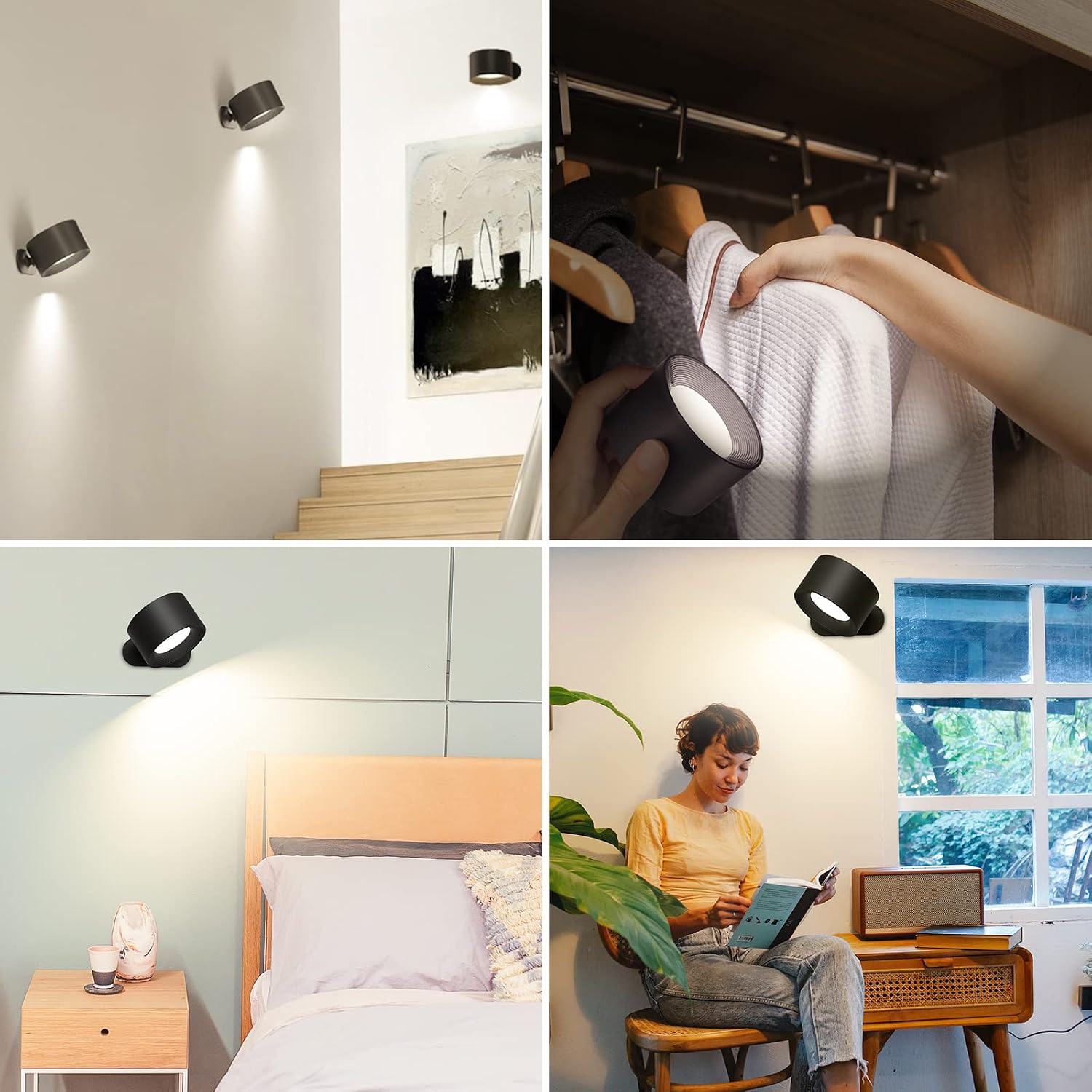 Thumbnail 4 de Coollamp LED Indoor Wall Lamp 3-level Rechargeable