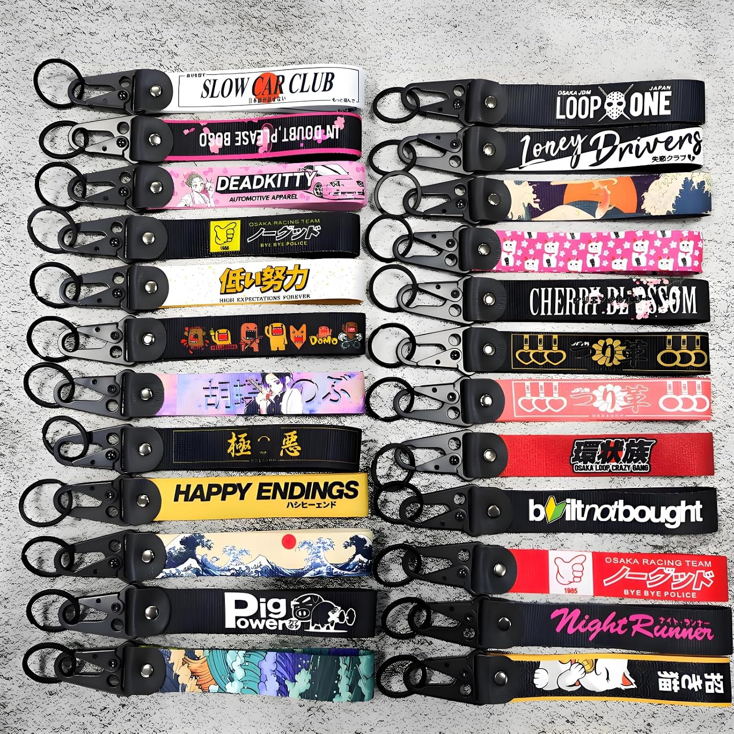 Thumbnail 6 de Generisch 2er Set Geflochtene Schlüsselanhänger – Lanyard aus Metall, vielseitig einsetzbar